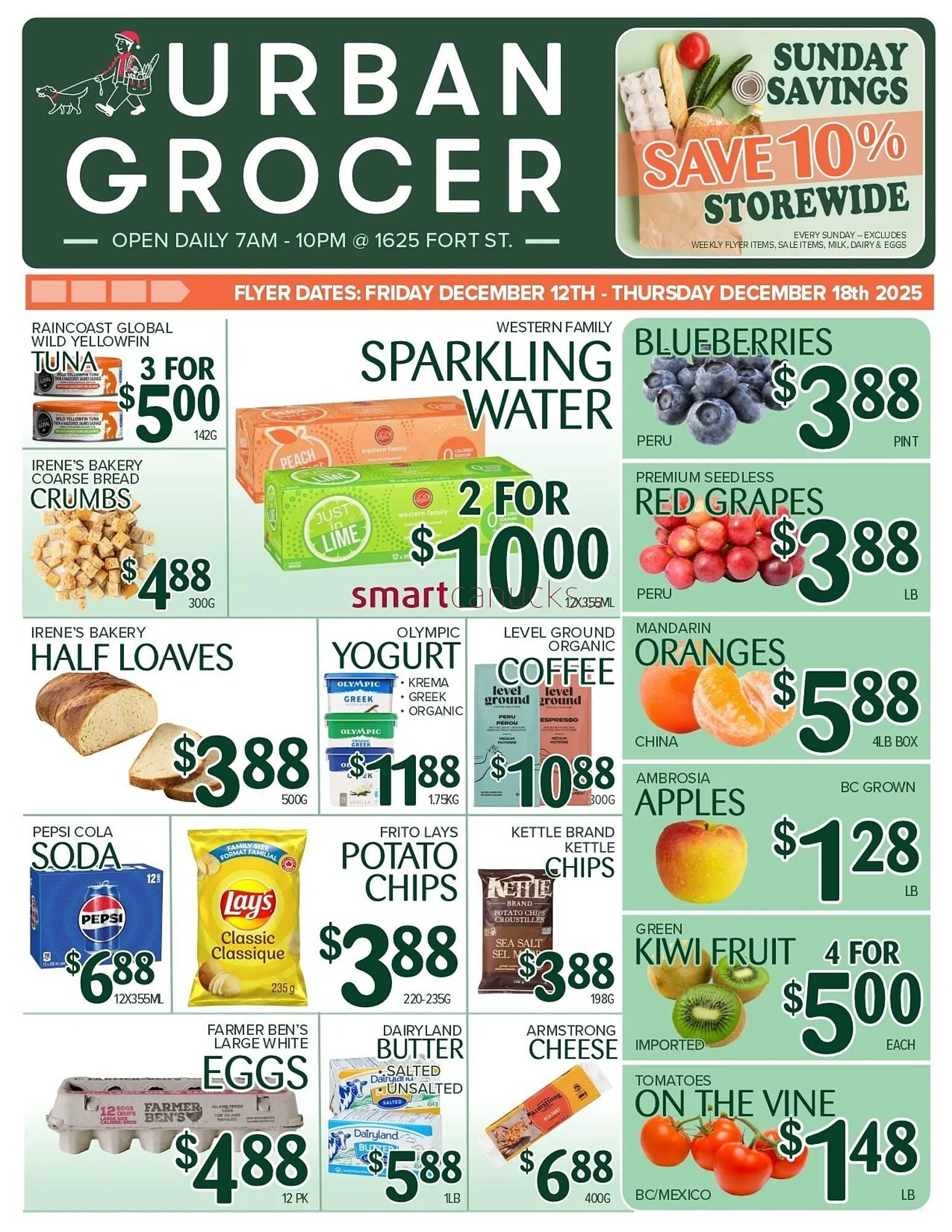 Urban Grocer flyer from December 12 to December 18 2025 - flyer page 1