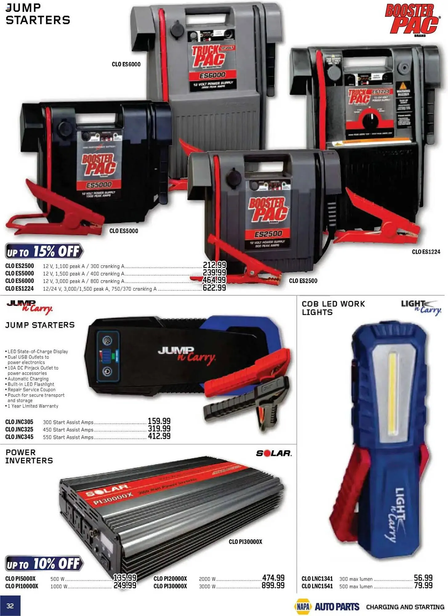 NAPA Auto Parts flyer from October 1 to January 1 2026 - flyer page 32