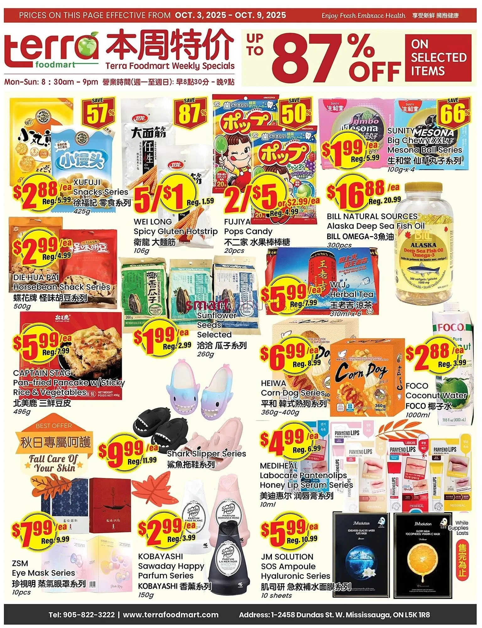 Terra Foodmart flyer from October 3 to October 9 2025 - flyer page 1