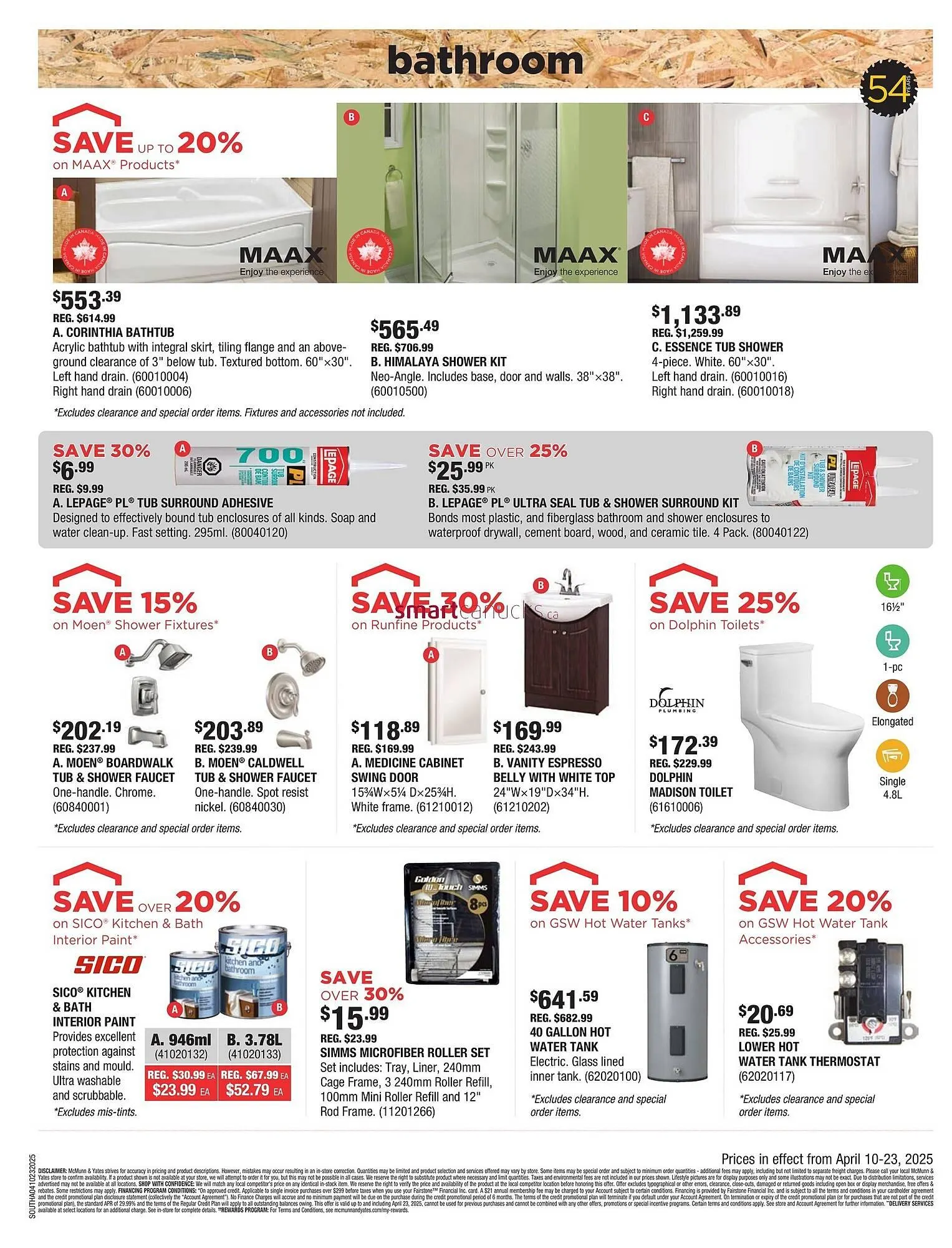 McMunn & Yates Building Supplies flyer from April 9 to April 15 2025 - flyer page 9