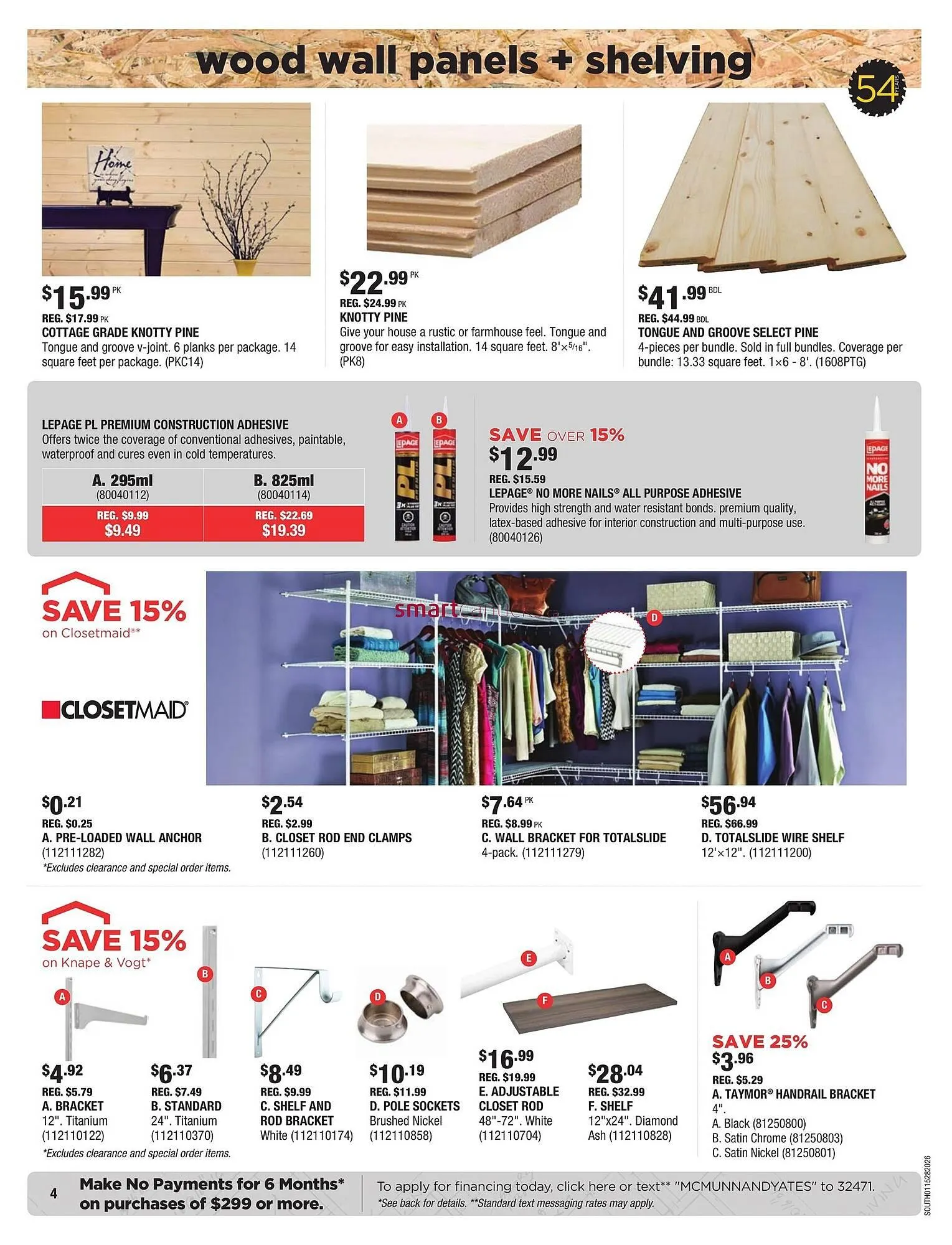 McMunn & Yates Building Supplies flyer from January 15 to January 28 2026 - flyer page 4