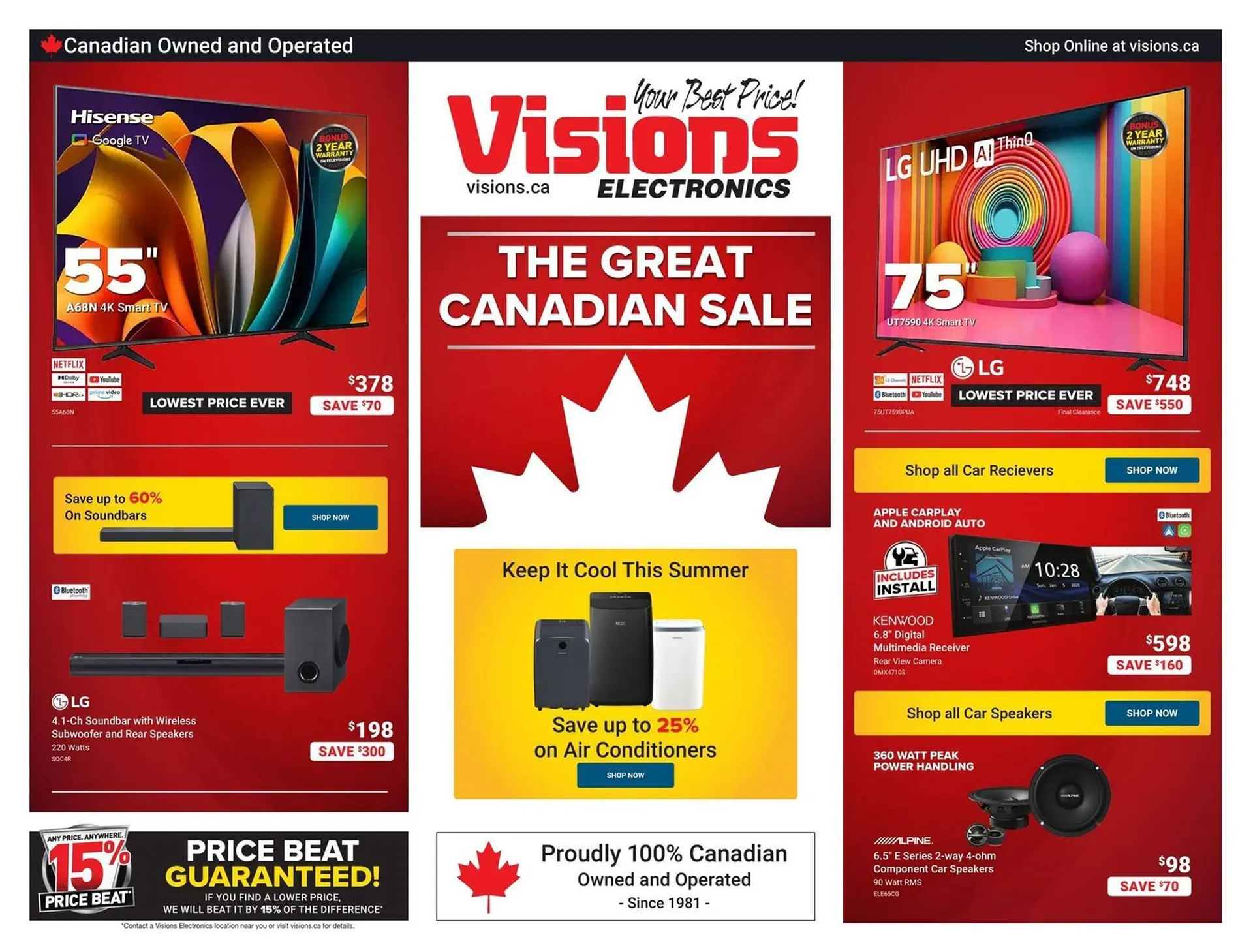 Visions Electronics flyer - 1