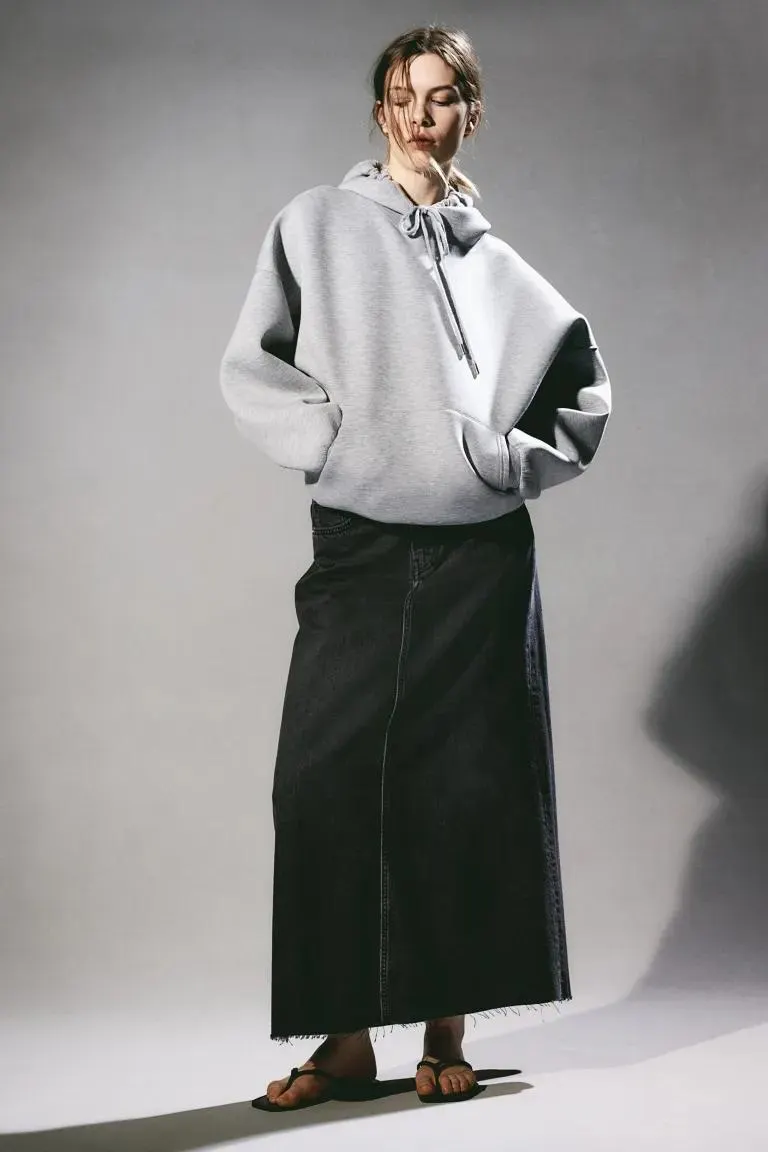 Feather Soft Denim Skirt