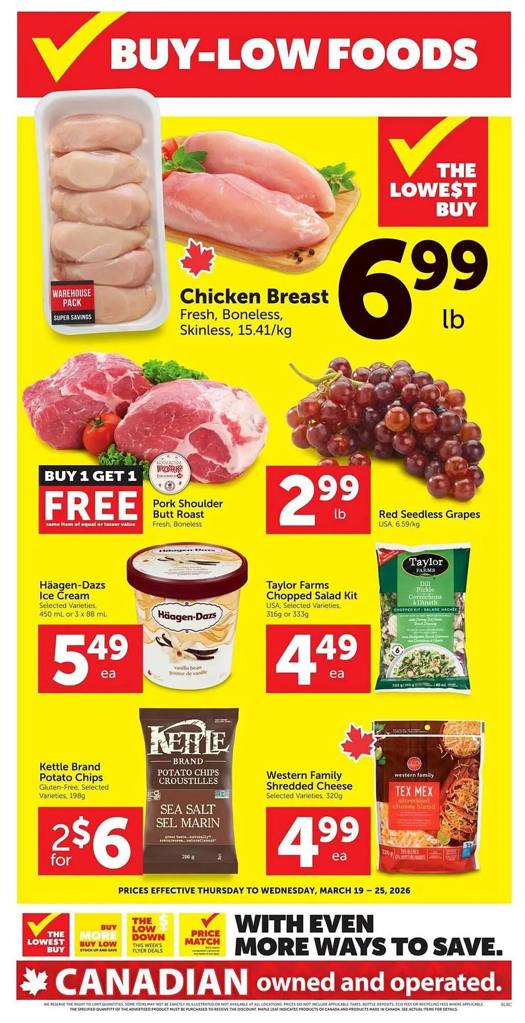 Buy-Low Foods flyer from March 19 to March 25 2026 - flyer page 1