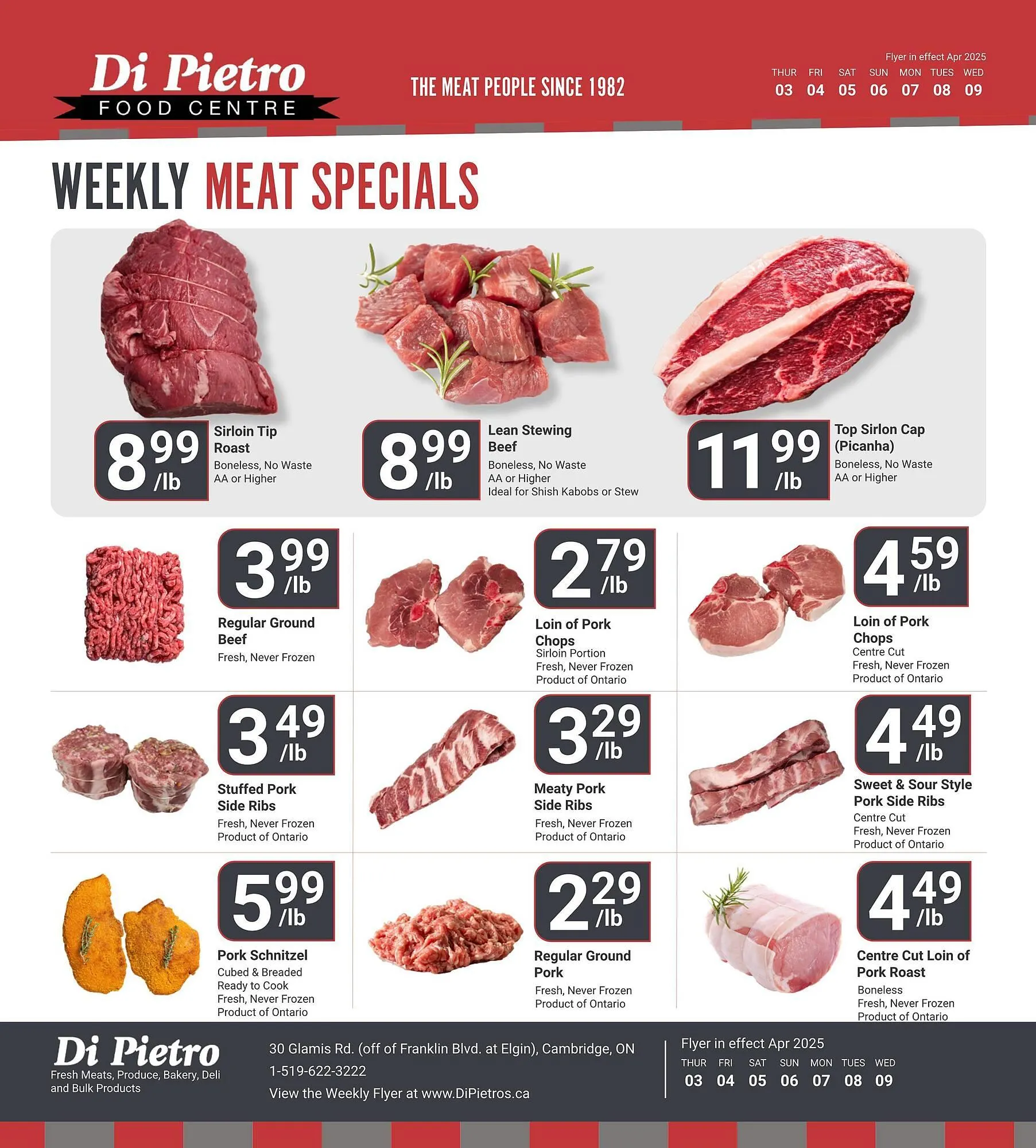 Di Pietro flyer from April 3 to April 9 2025 - flyer page 2