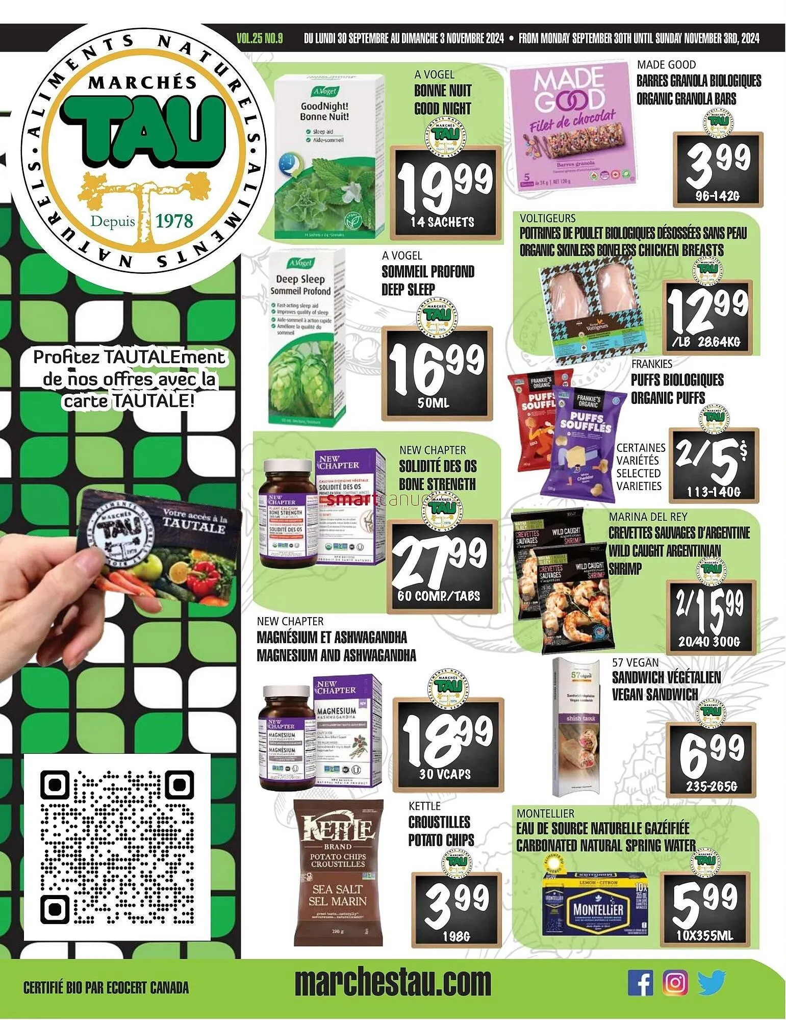 Marches Tau flyer from September 30 to October 13 2024 - flyer page 1