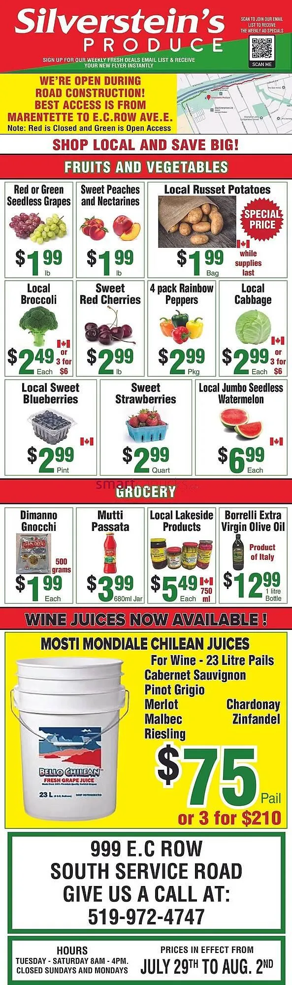 Silversteins Produce flyer - 1