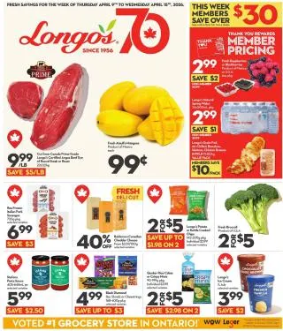 Longo's Flyer from April 9 to April 15 2026 - flyer page 1