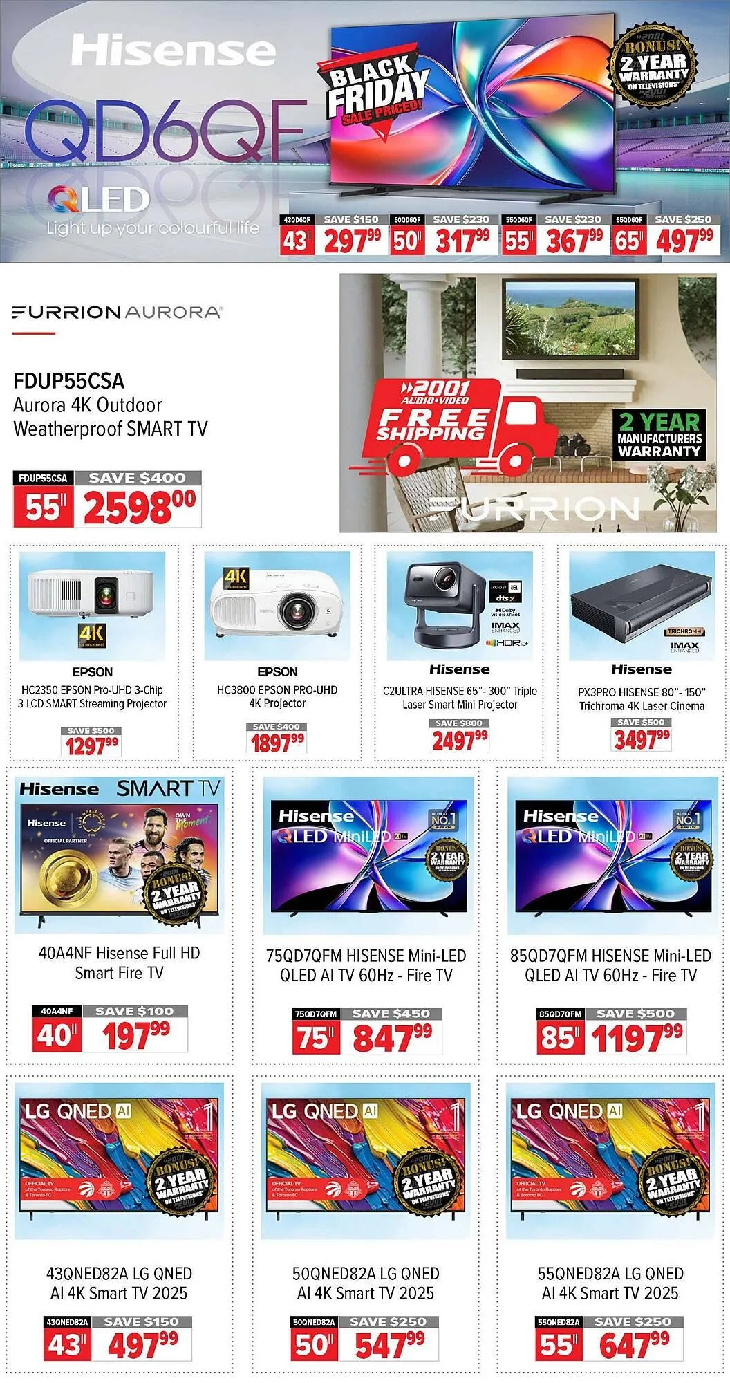 2001 Audio Video flyer from November 28 to December 5 2025 - flyer page 2