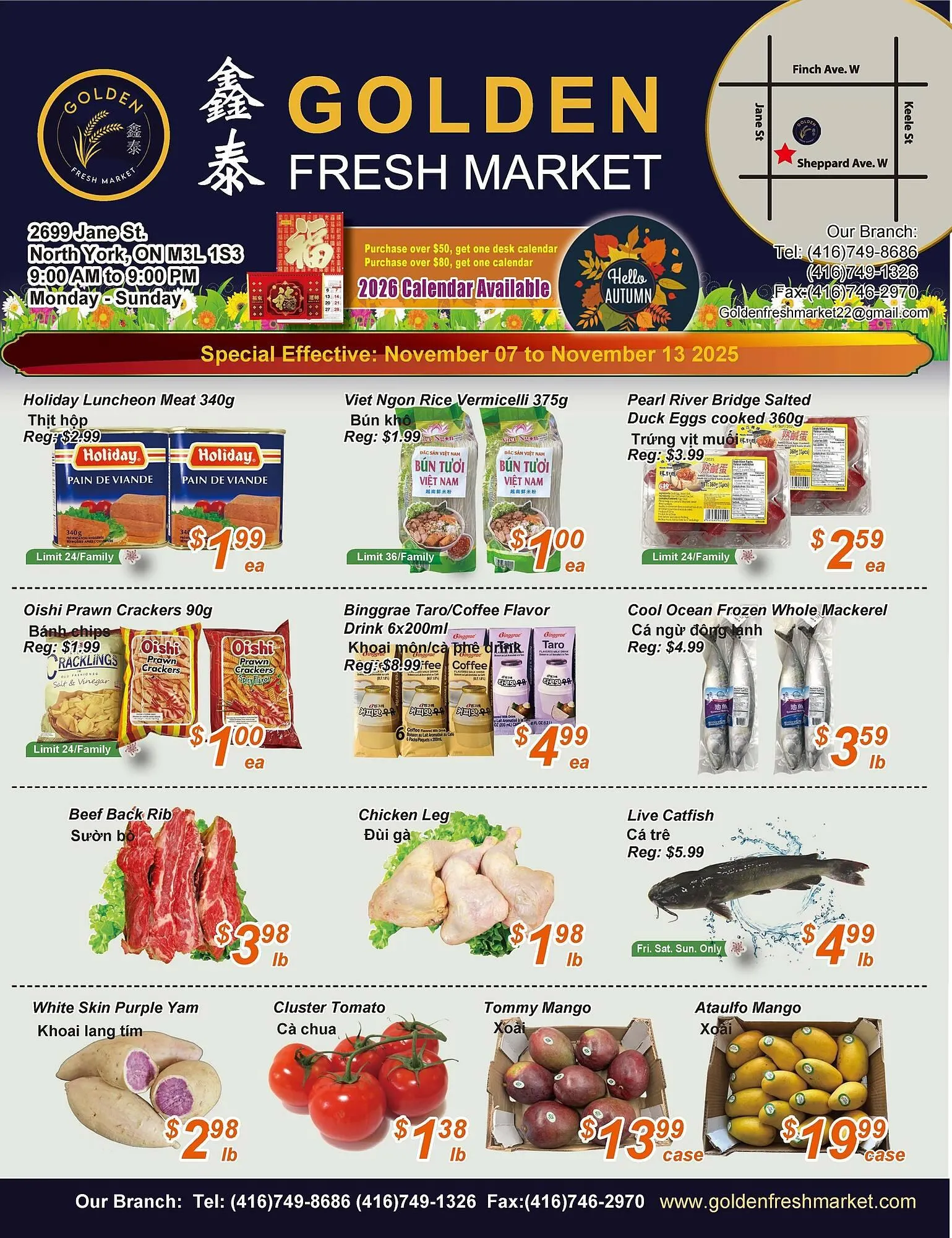 Golden Fresh Market flyer from November 7 to November 13 2025 - flyer page 1