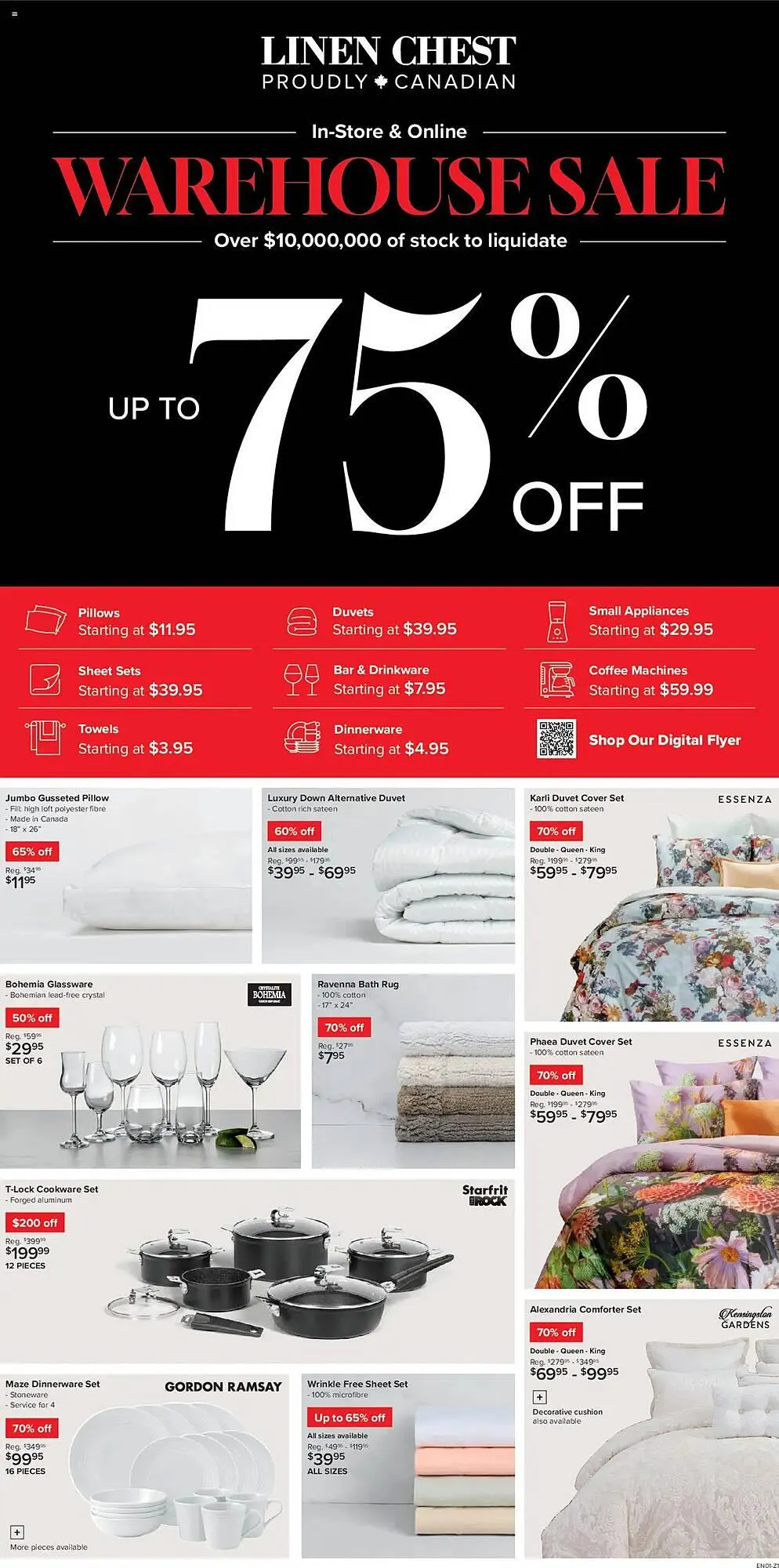 Linen Chest flyer from September 24 to October 20 2025 - flyer page 1