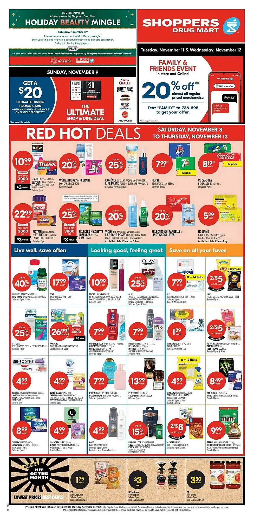 Shoppers Drug Mart flyer from November 7 to November 14 2025 - flyer page 1