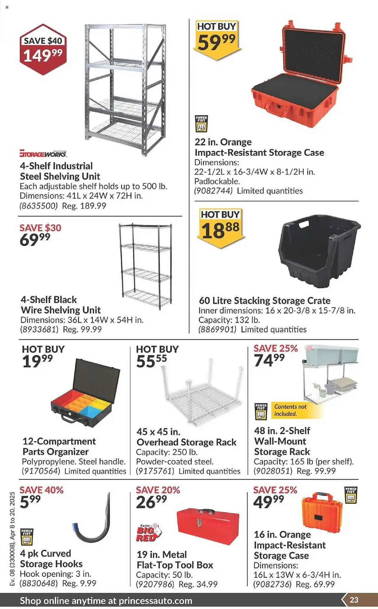 Princess Auto flyer from April 8 to April 20 2025 - flyer page 29