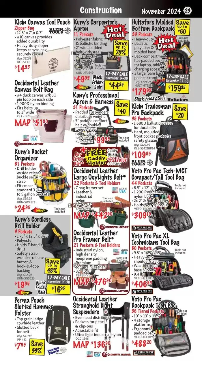 KMS Tools November 2024 Black Friday Sale from November 1 to November 15 2024 - flyer page 23