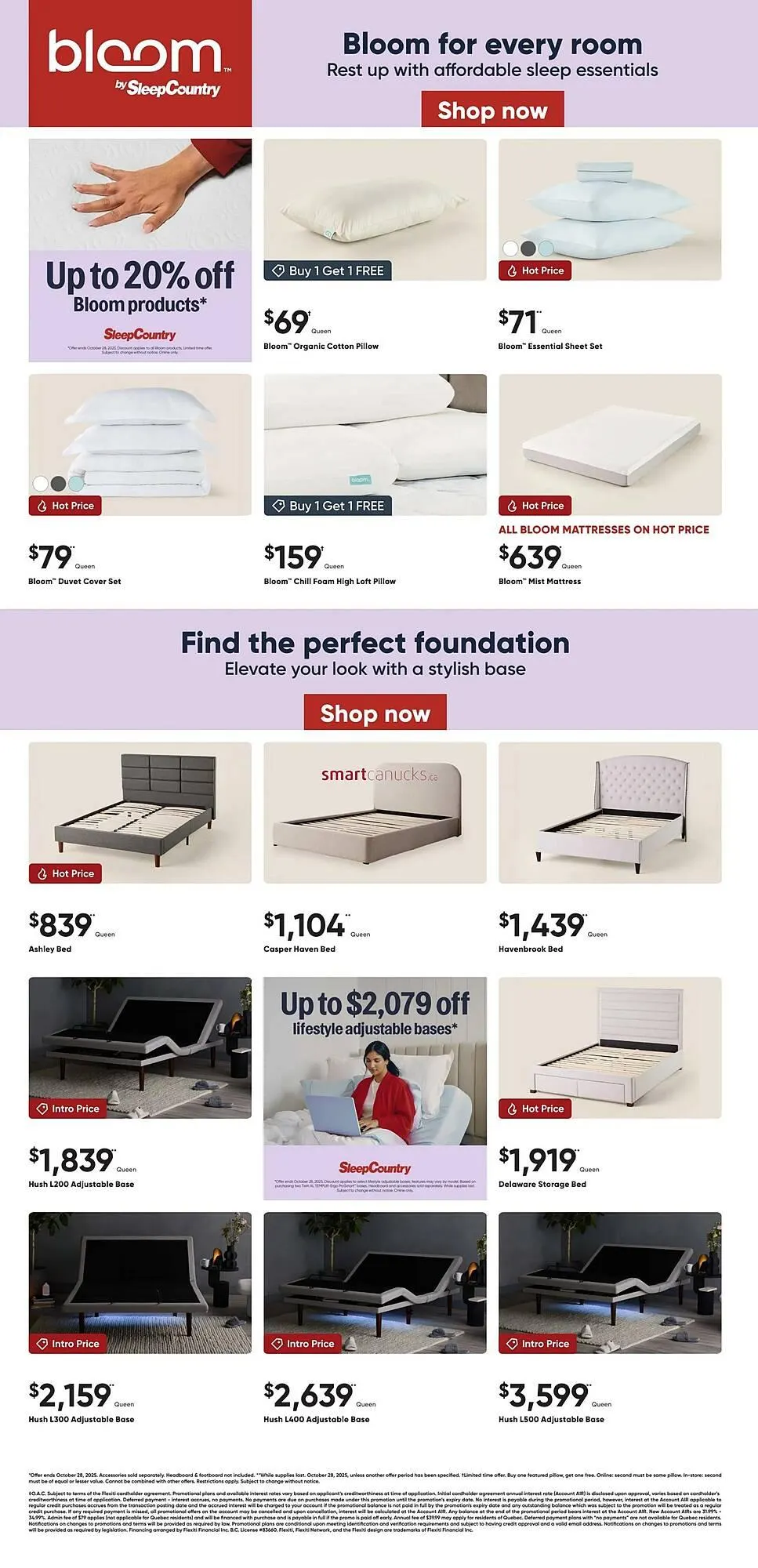 Sleep Country flyer from October 23 to October 29 2025 - flyer page 4