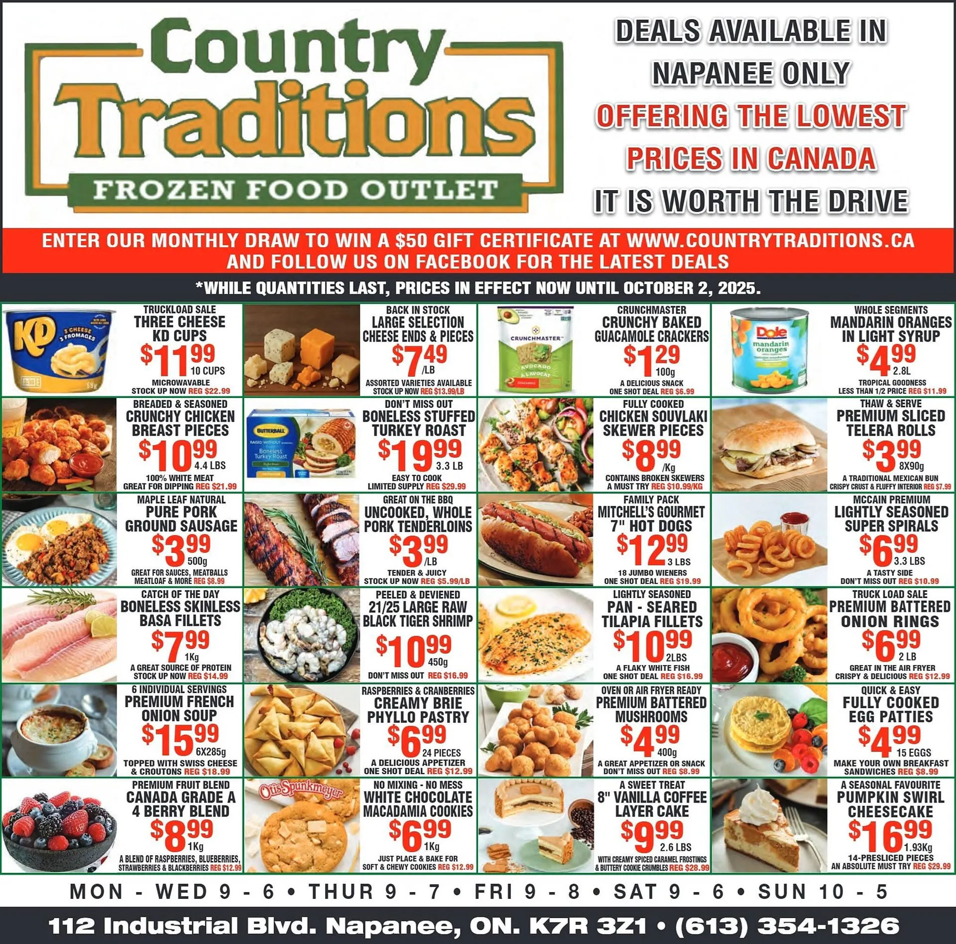 Country Traditions flyer from September 25 to October 1 2025 - flyer page 1