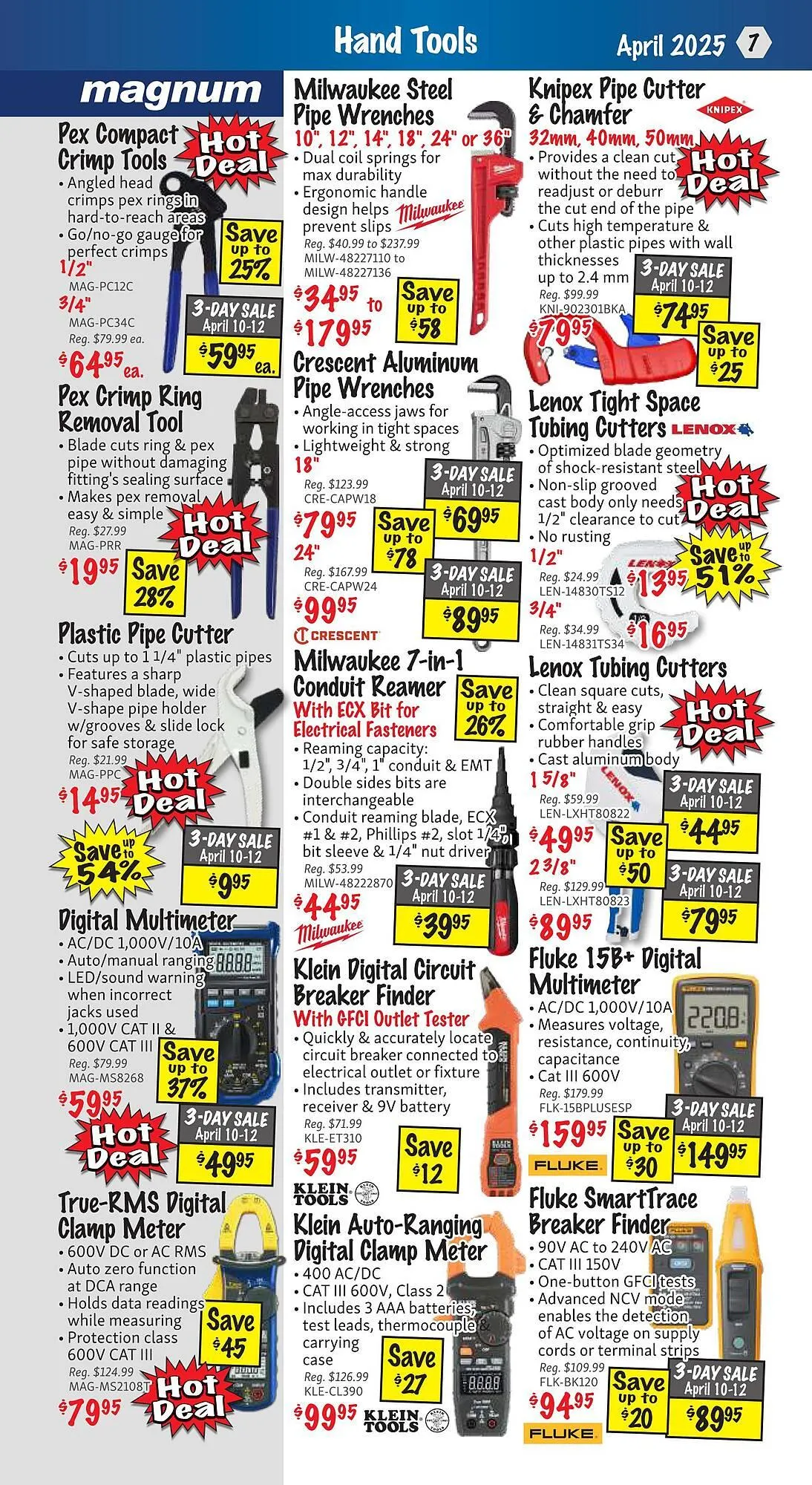 KMS Tools flyer from April 1 to April 30 2025 - flyer page 7