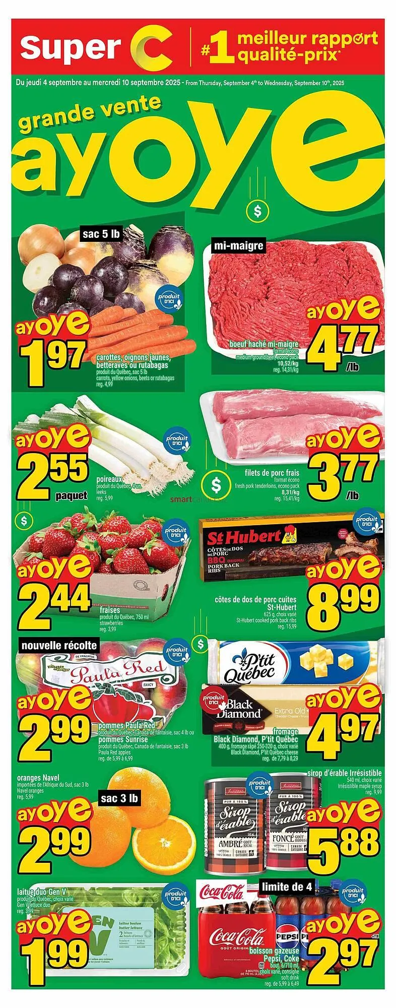 Super C flyer from September 5 to September 11 2025 - flyer page 1