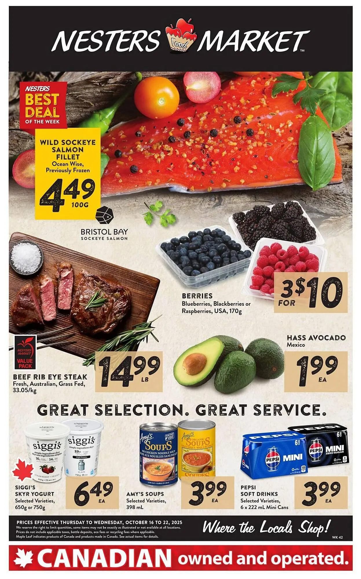 Nesters Market flyer from October 16 to October 22 2025 - flyer page 1