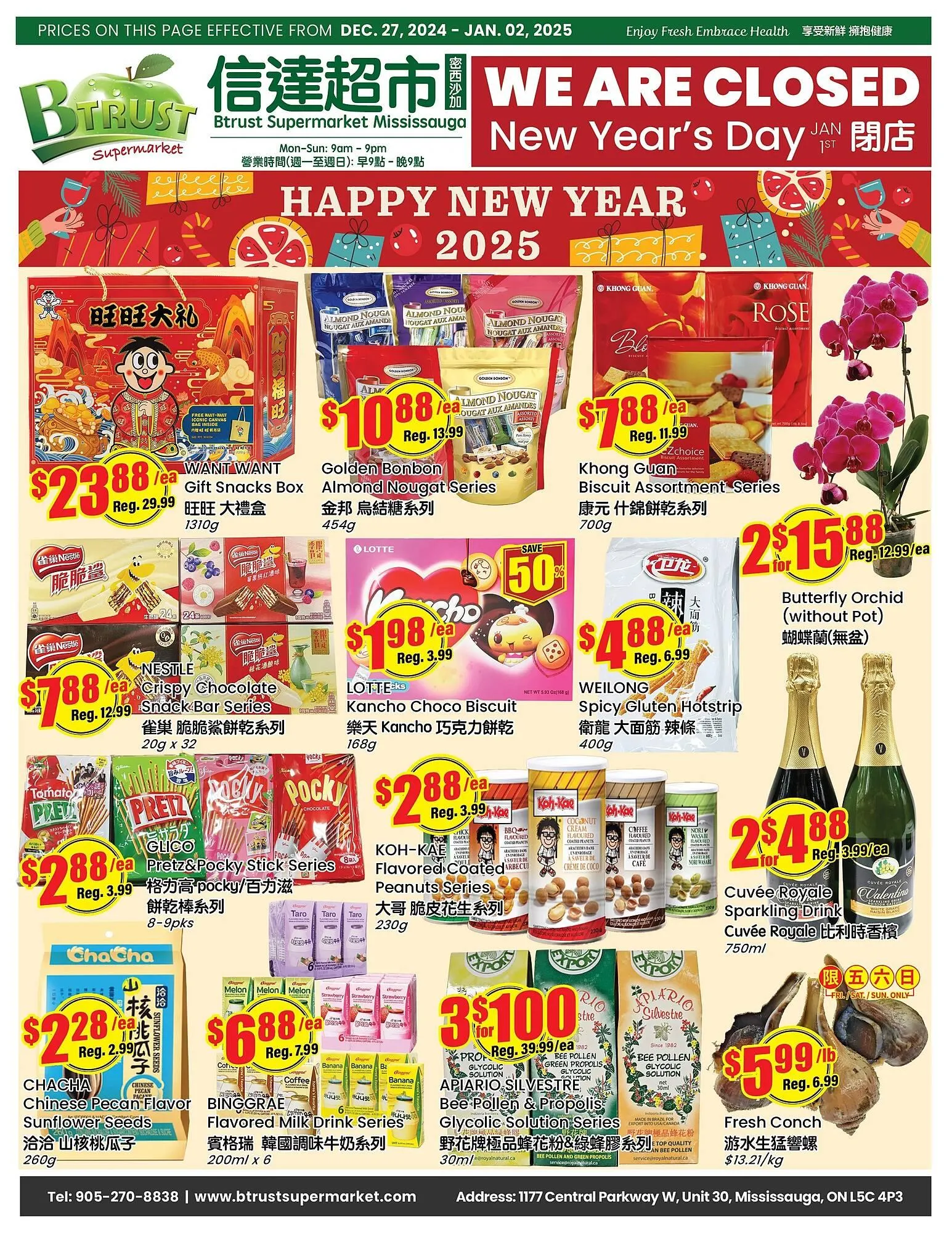 Btrust Supermarket flyer from December 25 to January 7 2025 - flyer page 1