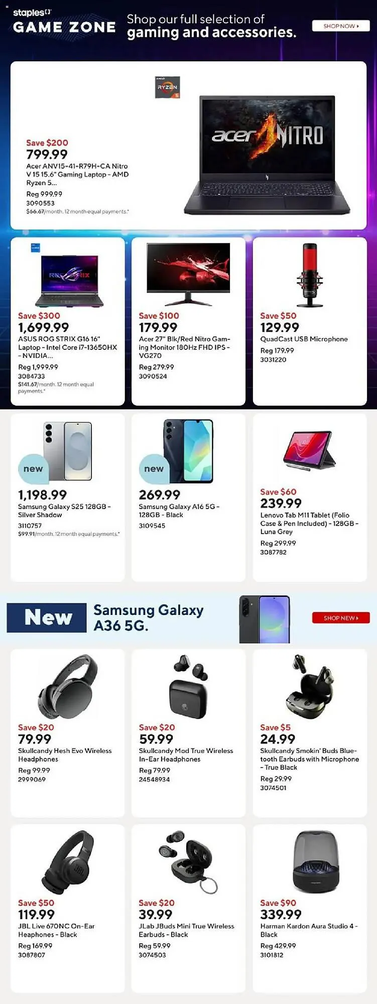 Staples flyer from April 9 to April 15 2025 - flyer page 6