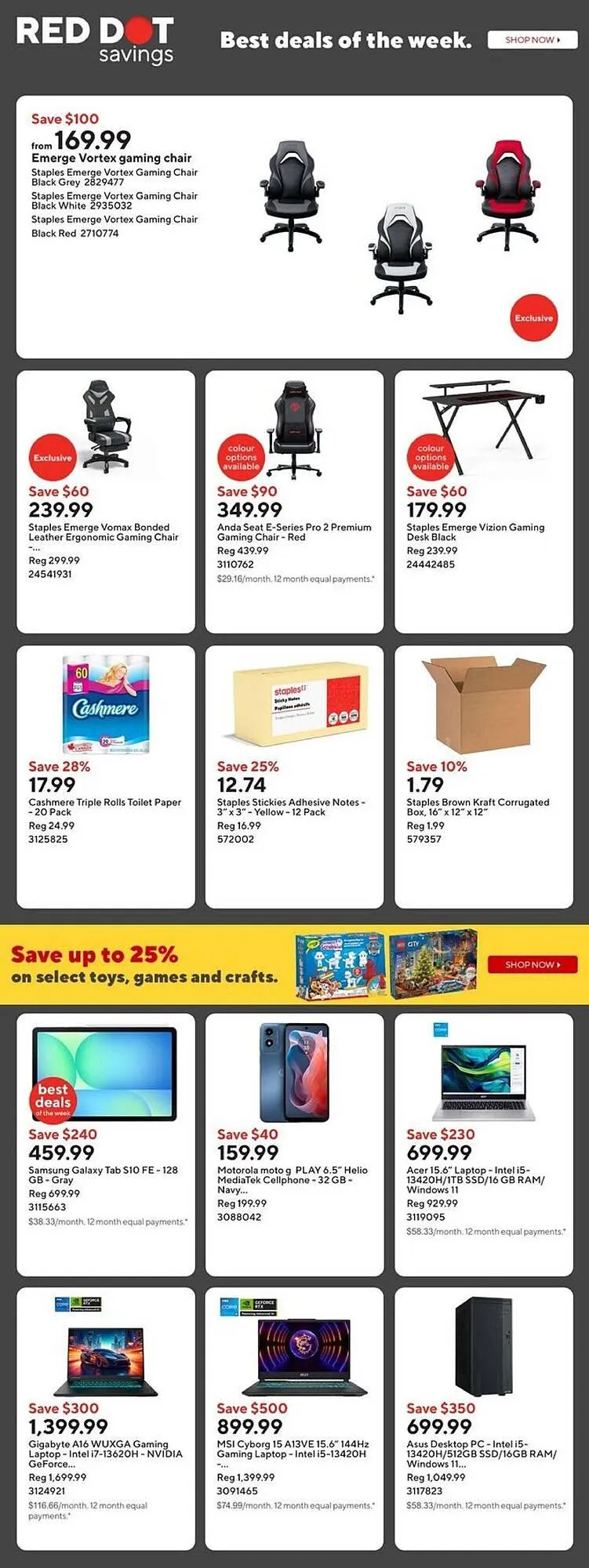 Staples flyer from October 31 to November 13 2025 - flyer page 2