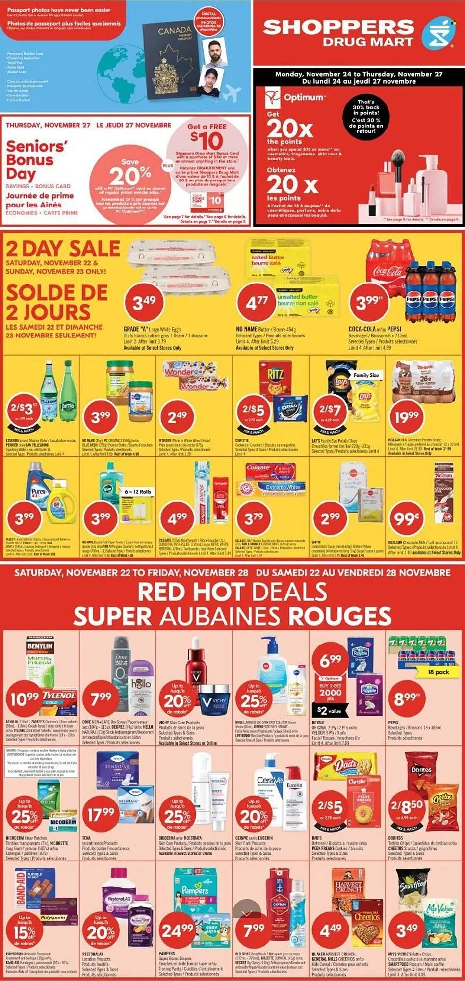 Shoppers Drug Mart flyer from November 24 to November 27 2025 - flyer page 1
