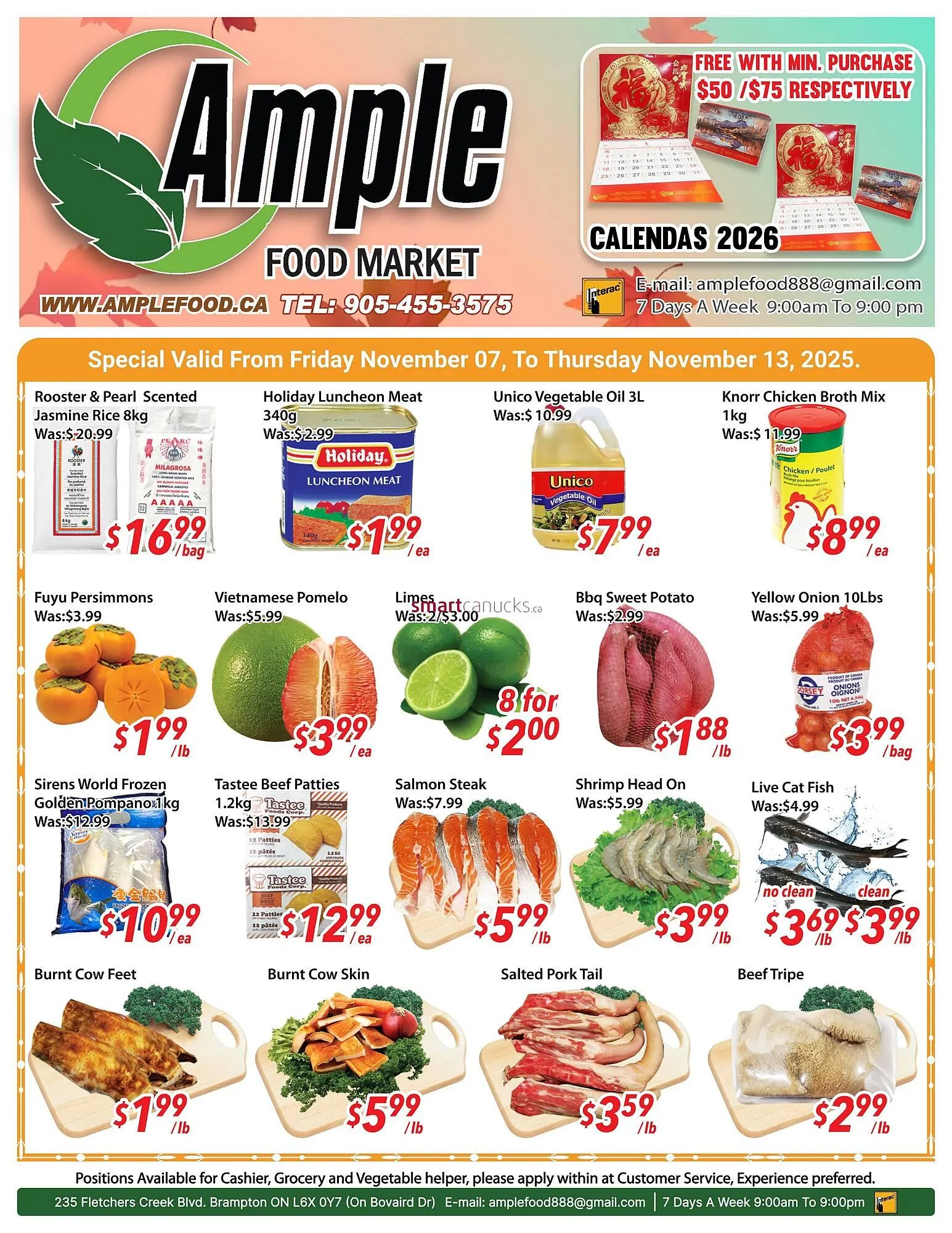 Ample Food Market flyer from November 7 to November 13 2025 - flyer page 1
