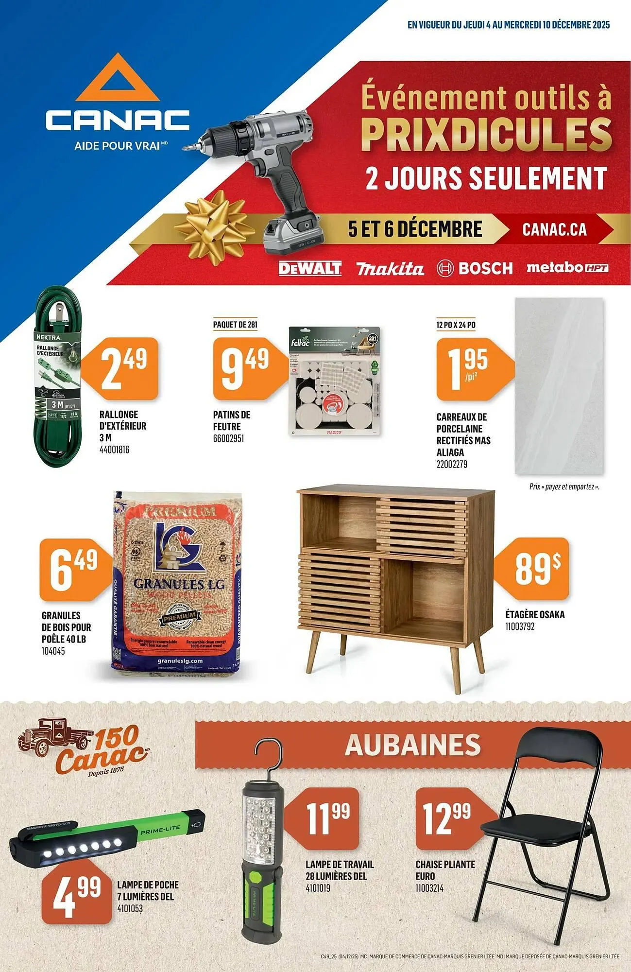 Canac flyer from December 4 to December 10 2025 - flyer page 1