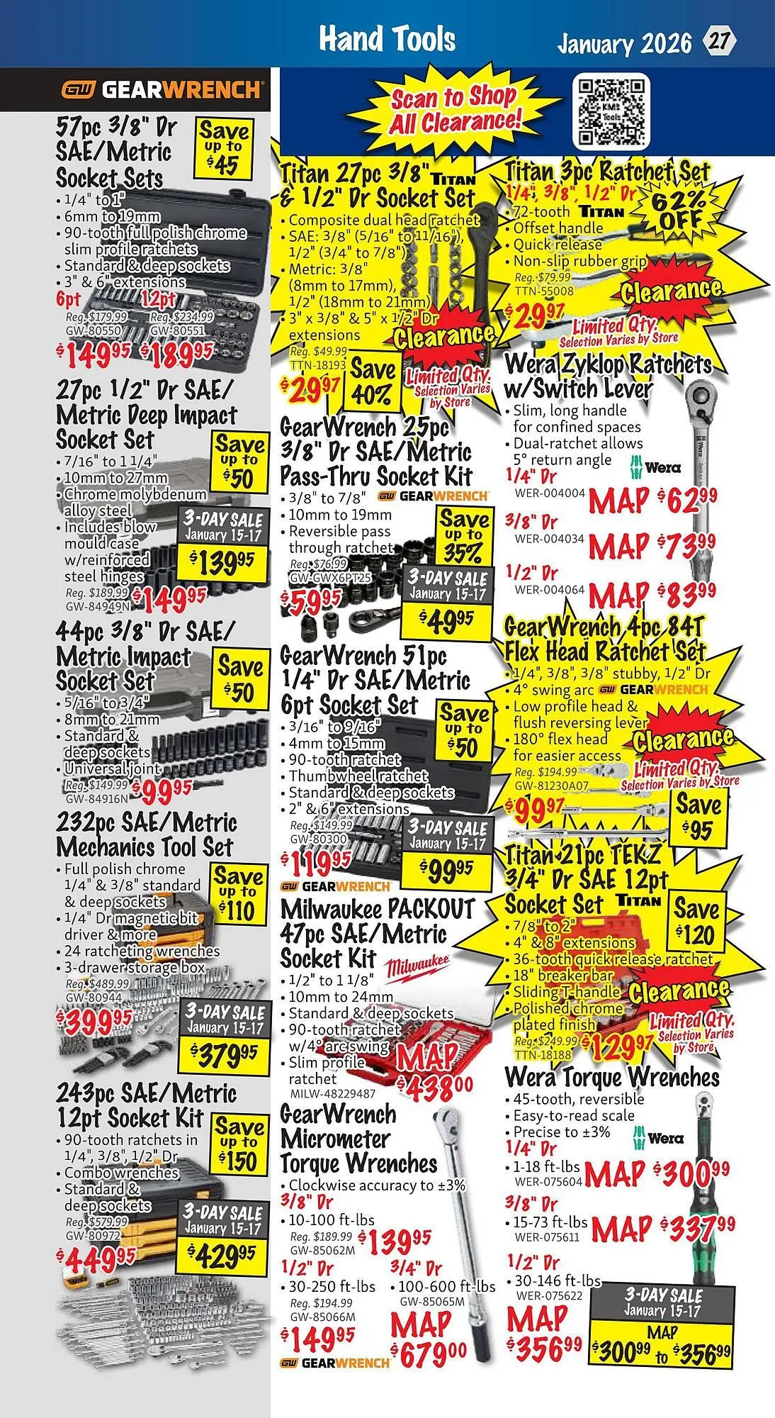 KMS Tools flyer from January 1 to January 31 2026 - flyer page 27