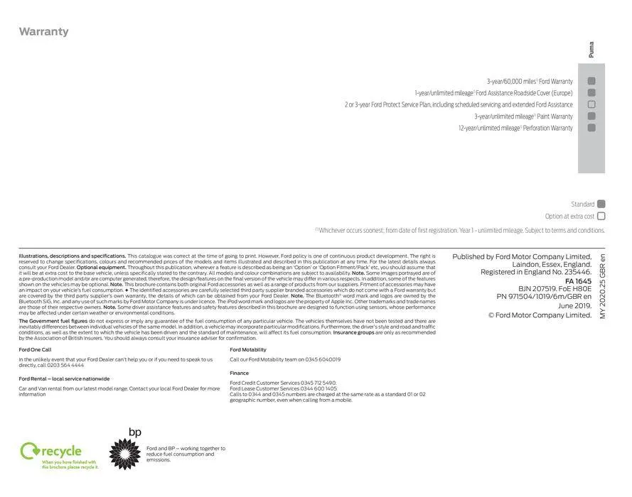 Ford New Puma from April 22 to April 22 2025 - flyer page 49