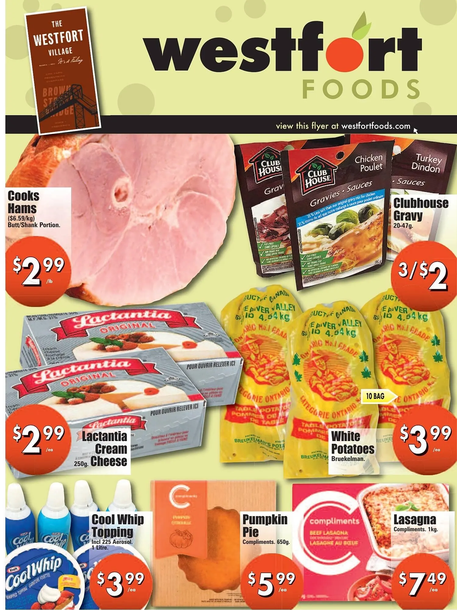 Westfort Foods flyer from October 2 to October 8 2025 - flyer page 1