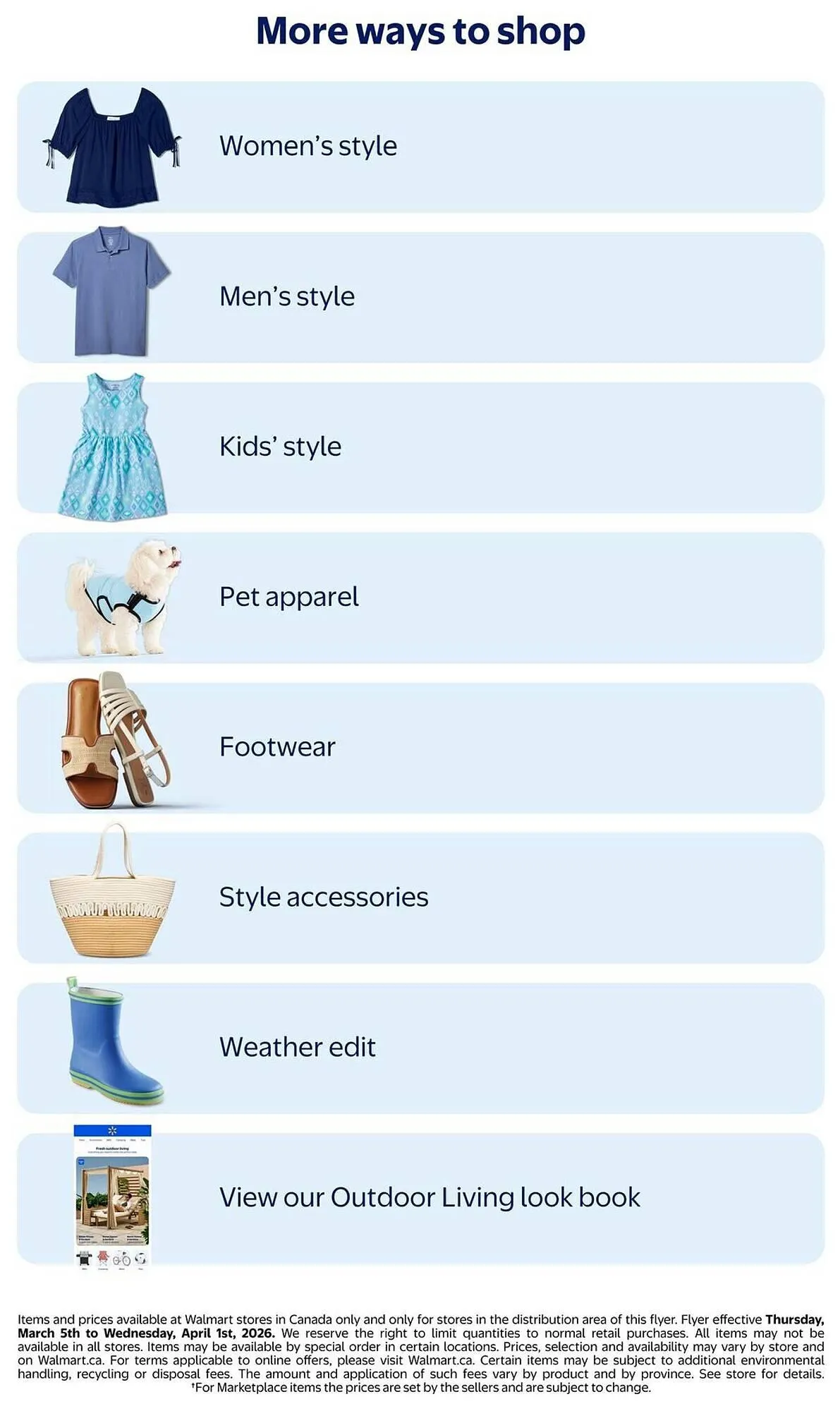 Walmart flyer from March 5 to April 1 2026 - flyer page 14