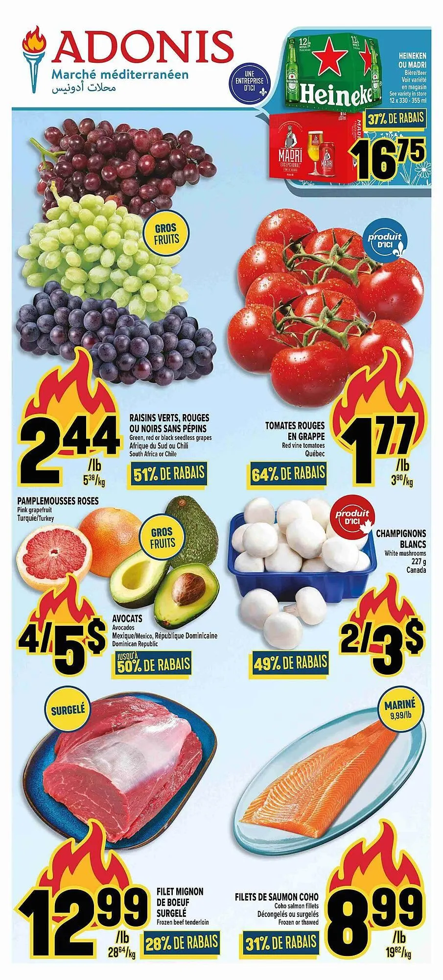 Marché Adonis flyer from April 1 to May 1 2025 - flyer page 1