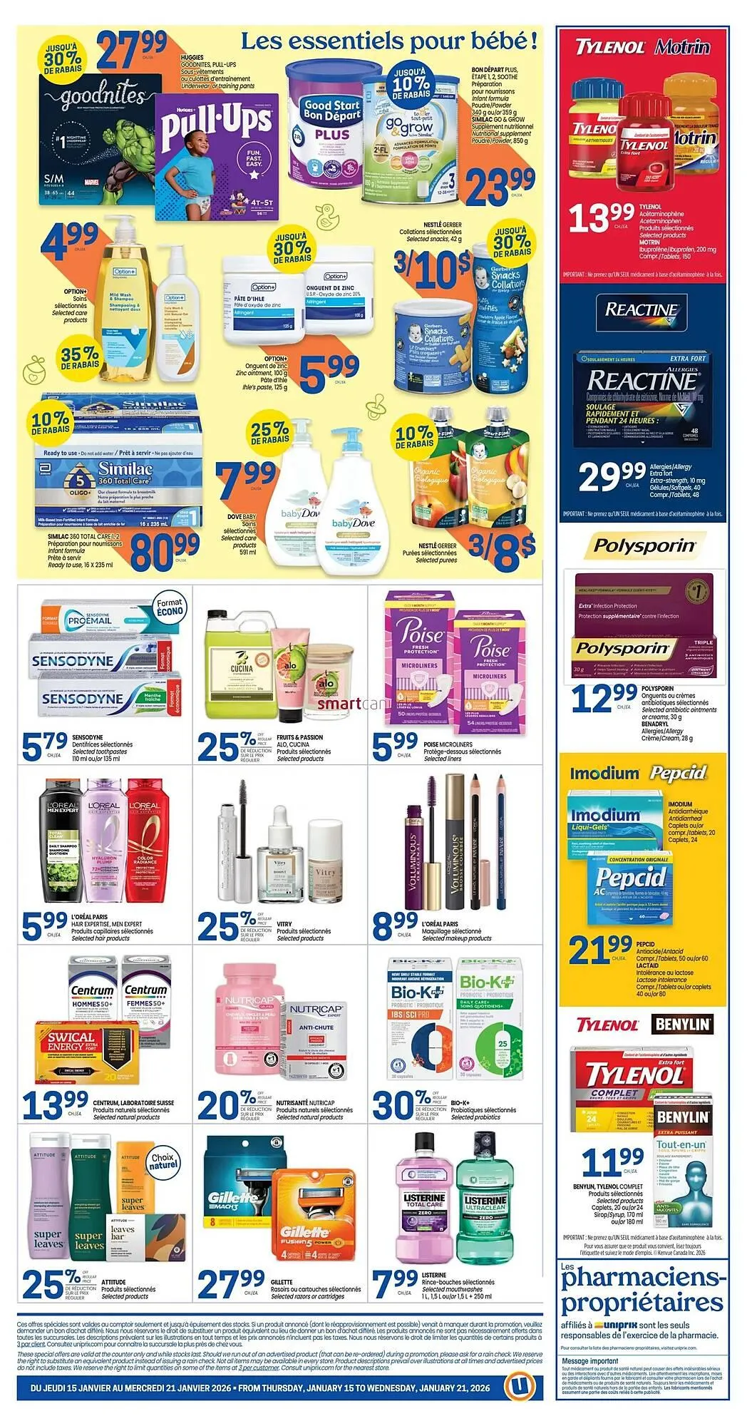 Uniprix flyer from January 15 to January 21 2026 - flyer page 2