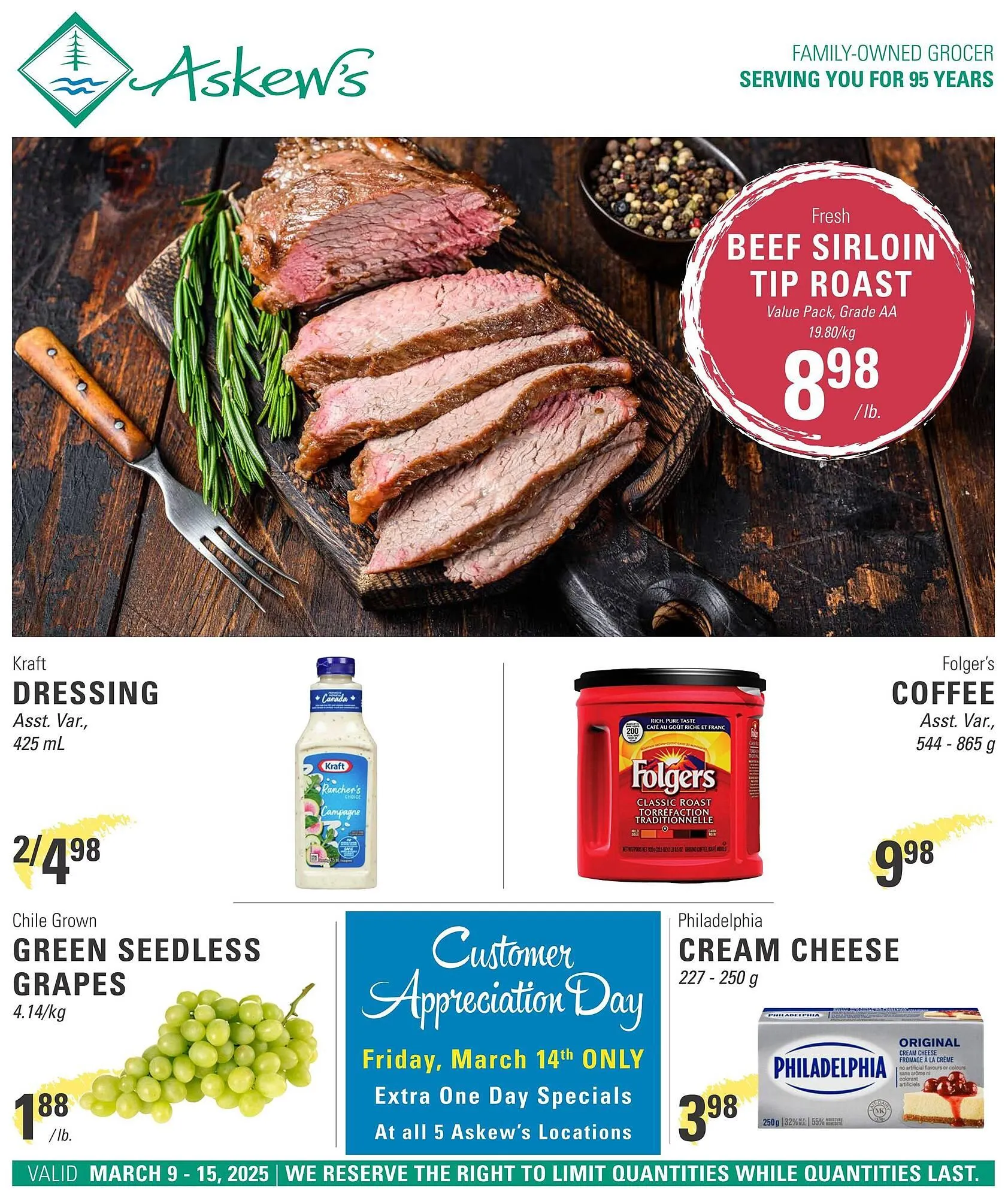 Askews Foods flyer from March 9 to March 15 2025 - flyer page 1