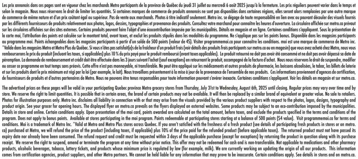 Metro Current flyer from July 31 to August 6 2025 - flyer page 25