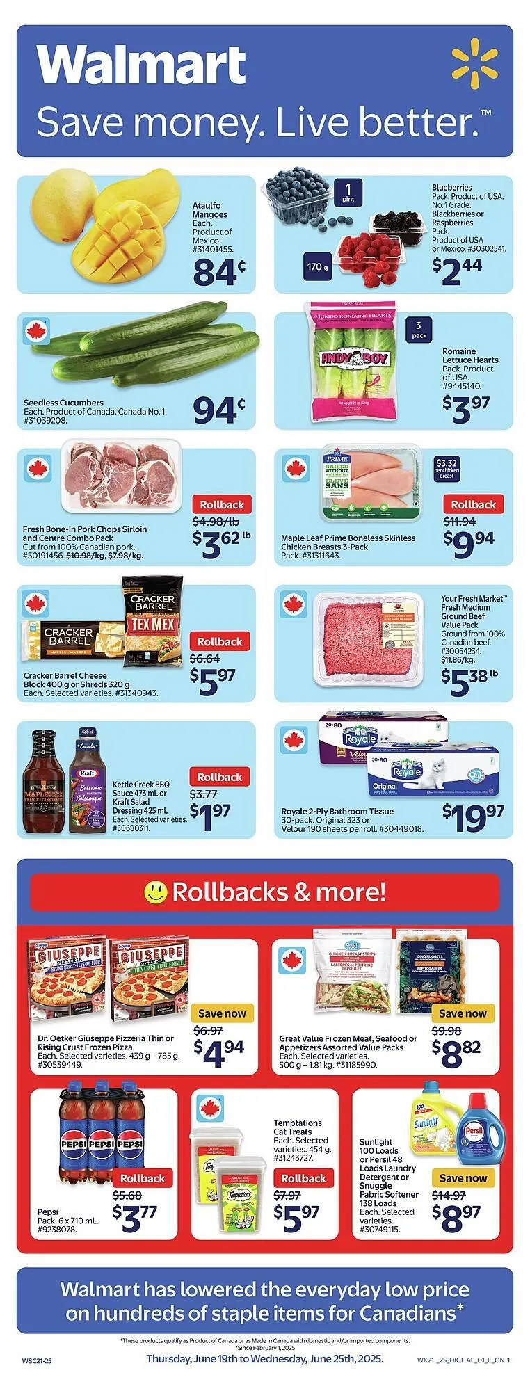 Walmart flyer from June 19 to June 26 2025 - flyer page 1