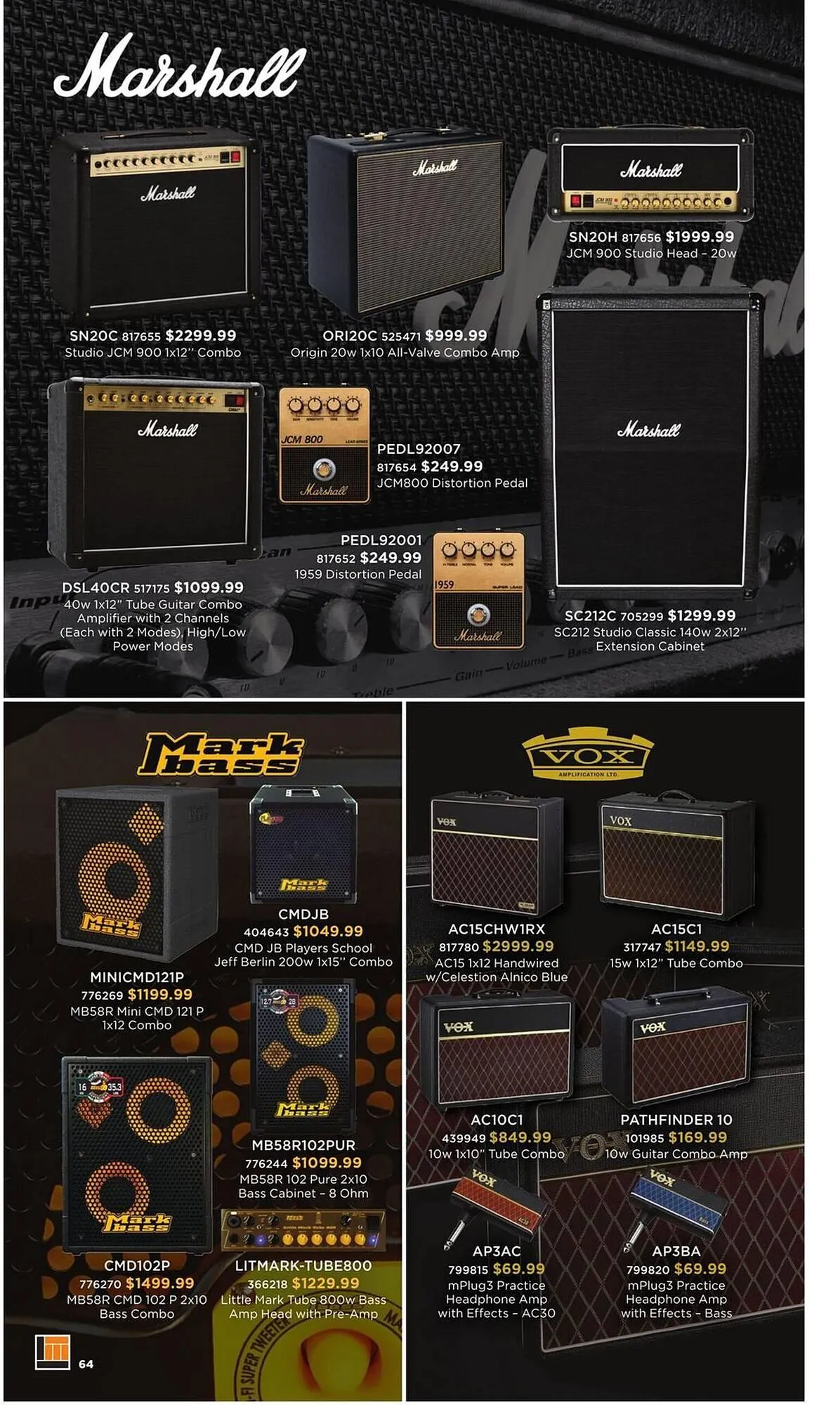 Long & McQuade flyer from November 5 to July 31 2026 - flyer page 64