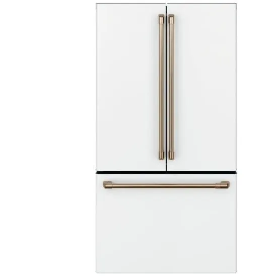 Cafe CWE23SP4MW2 French Door Refrigerator, 36 inch Width, ENERGY STAR Certified, Counter Depth, 23.1 cu. ft. Capacity, Matte White colour TwinChill Evaporators,FrostGuard
