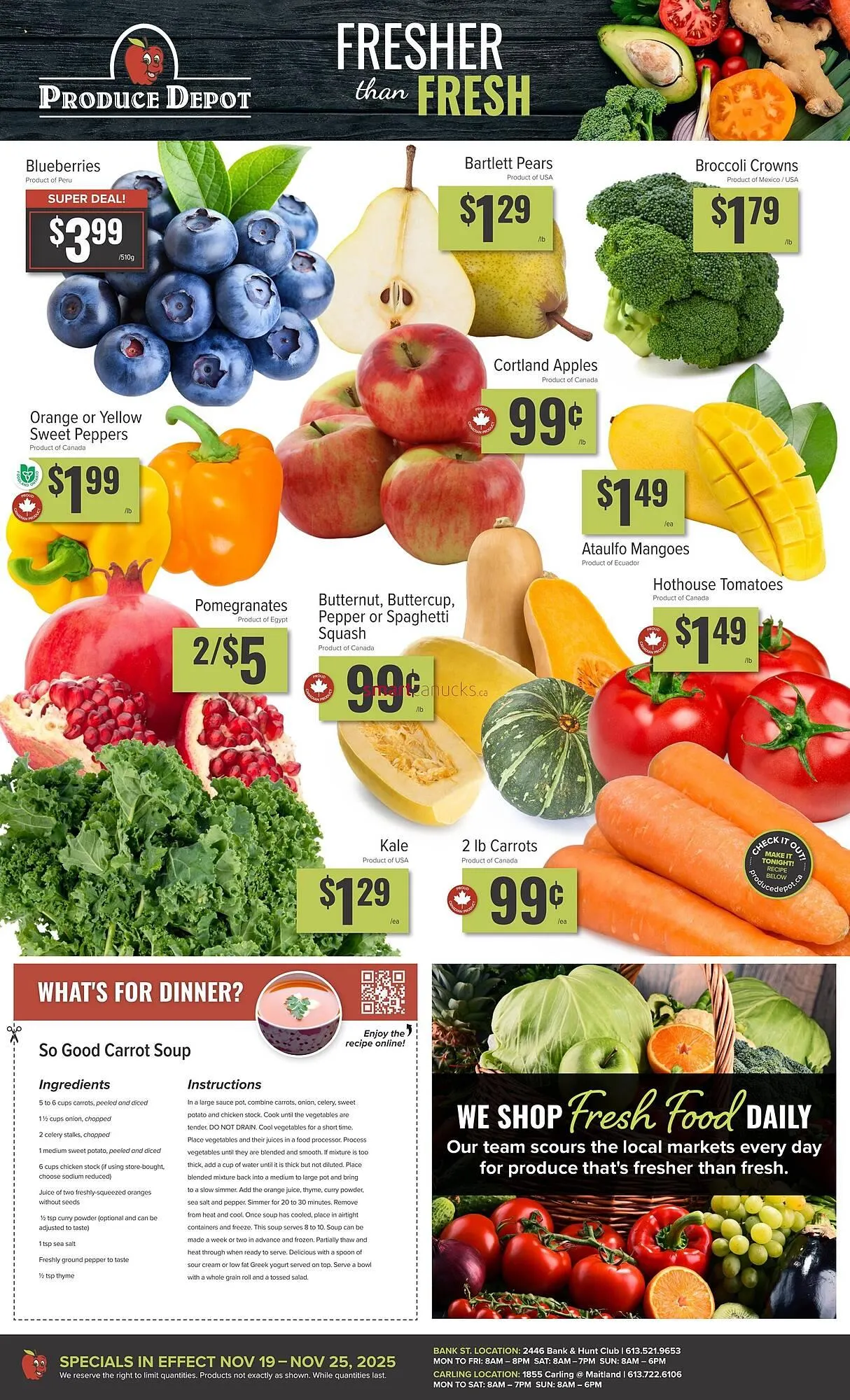 Produce Depot flyer from November 19 to November 25 2025 - flyer page 1