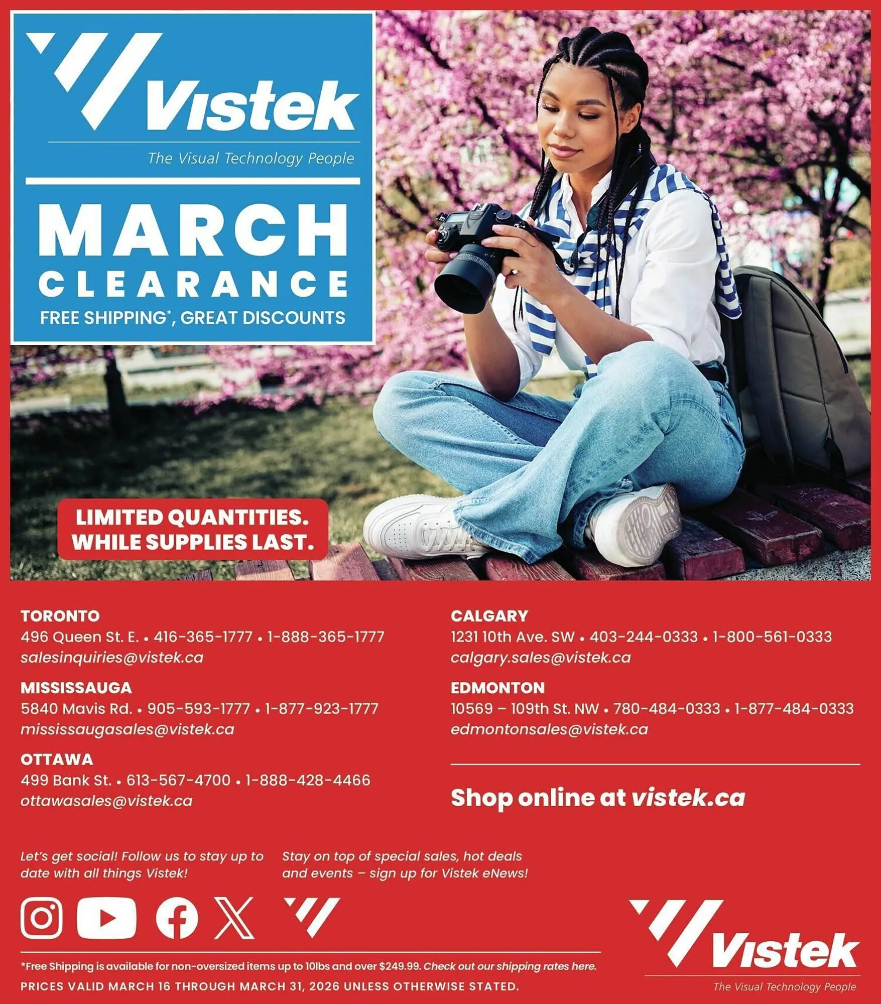 Vistek flyer from March 16 to April 1 2026 - flyer page 10