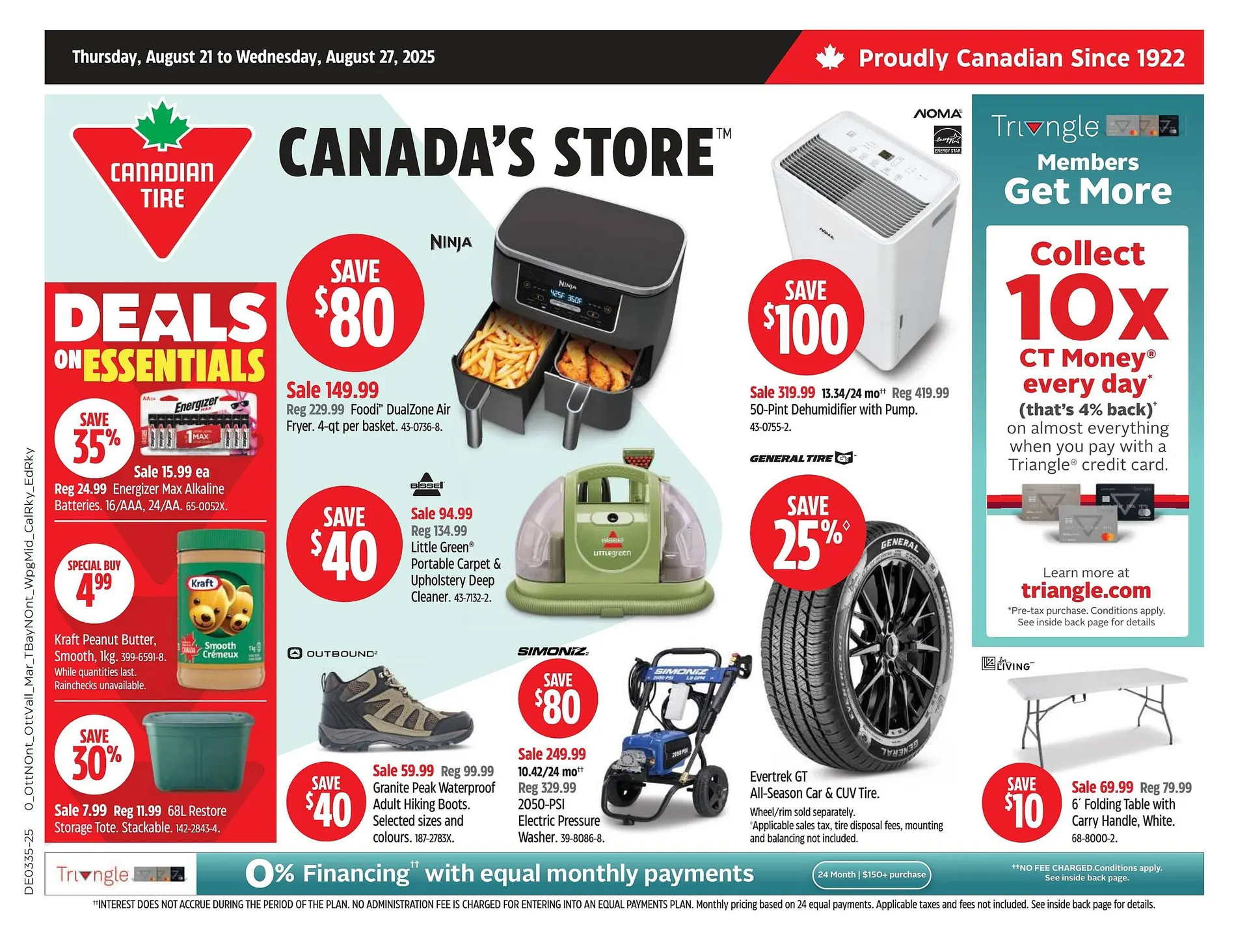 Canadian Tire flyer from August 21 to August 27 2025 - flyer page 1