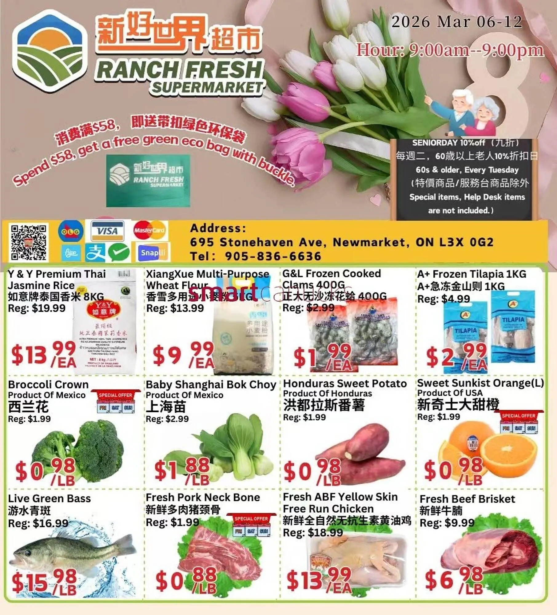 Ranch Fresh Supermarket flyer from March 6 to March 12 2026 - flyer page 1