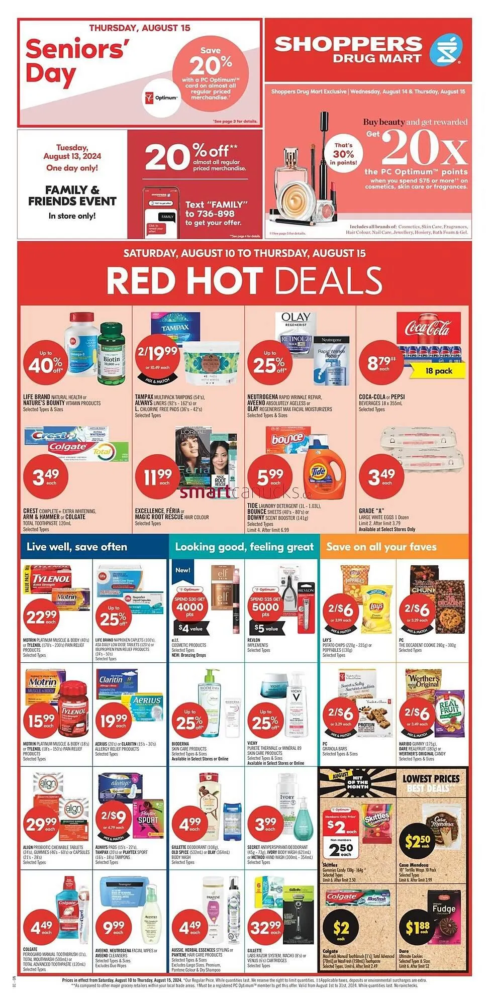 Shoppers Drug Mart flyer from August 8 to August 14 2024 - flyer page 3