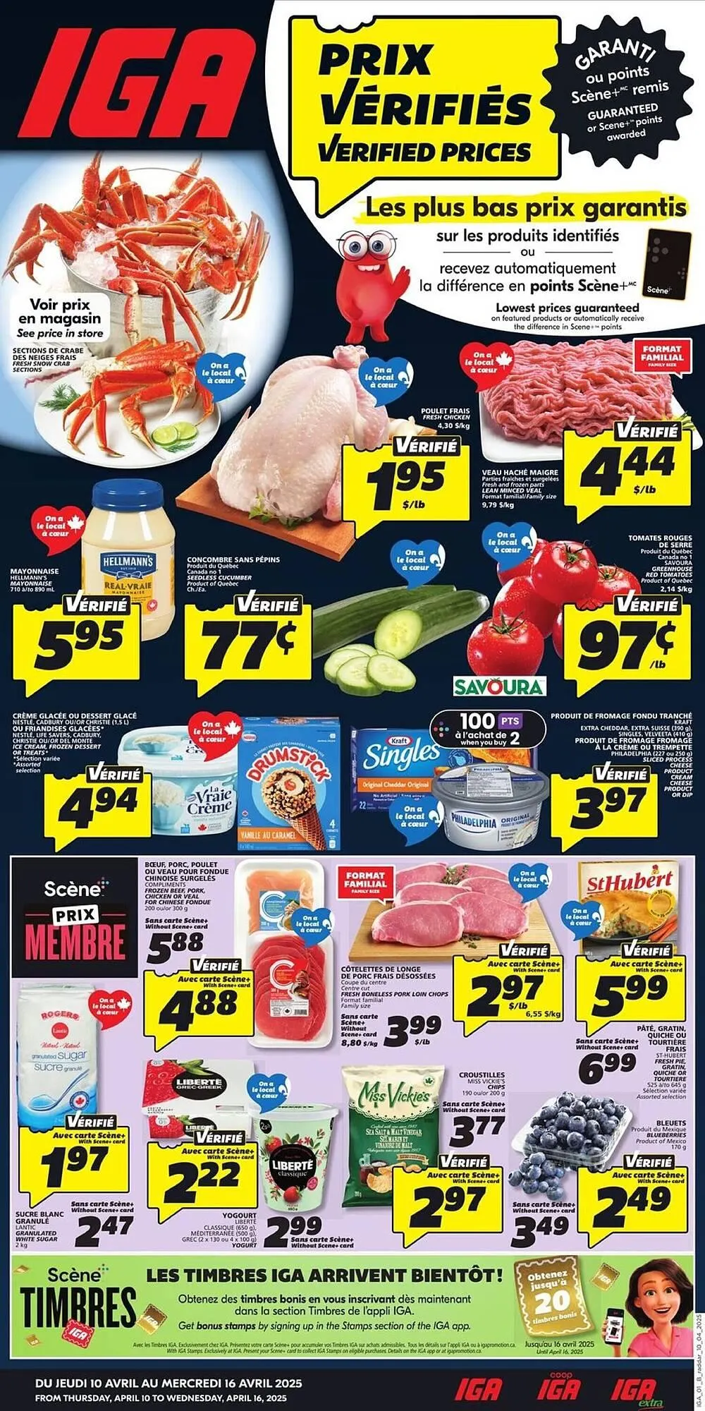 IGA flyer from April 10 to April 24 2025 - flyer page 1