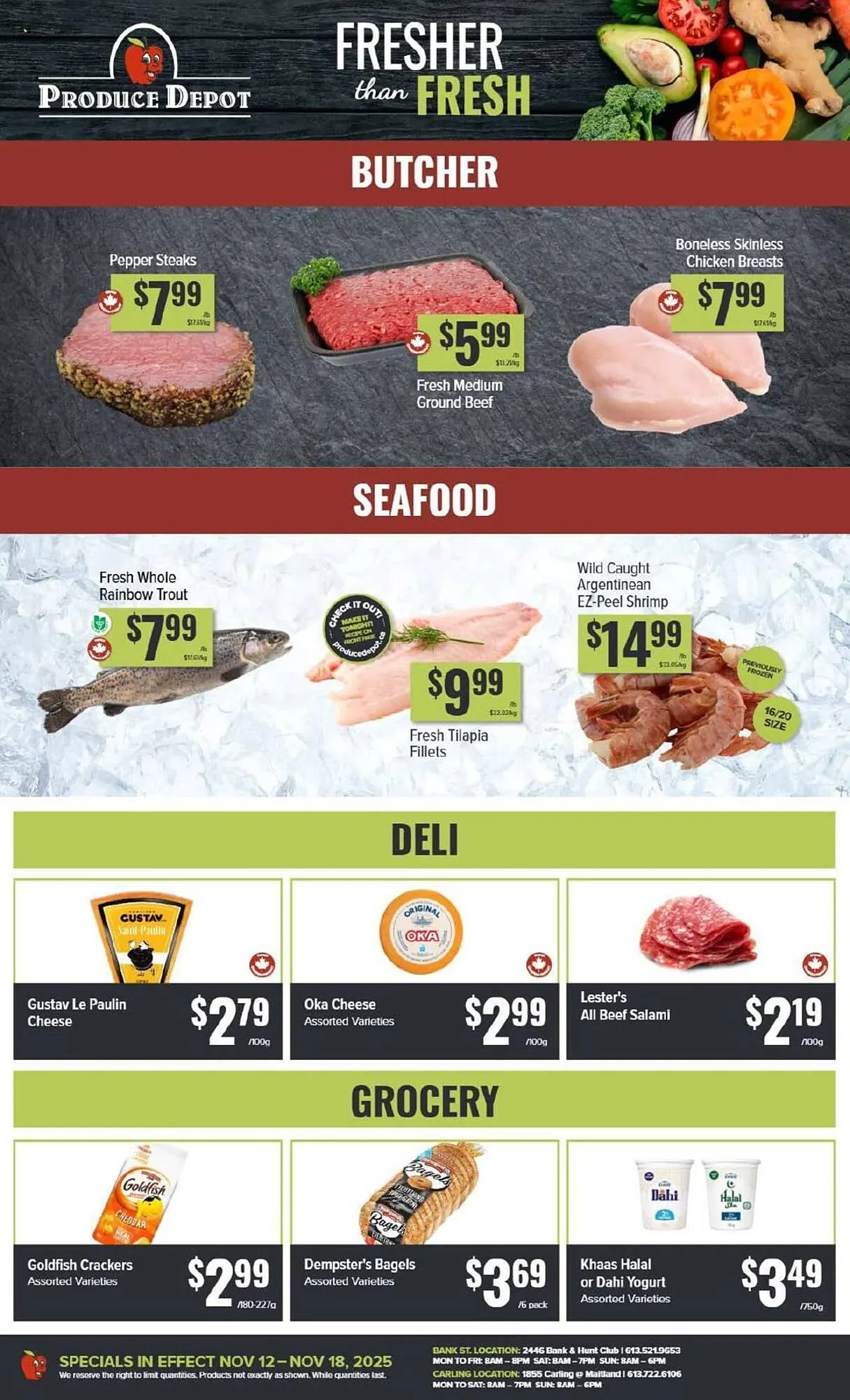 Produce Depot flyer from November 14 to November 18 2025 - flyer page 1