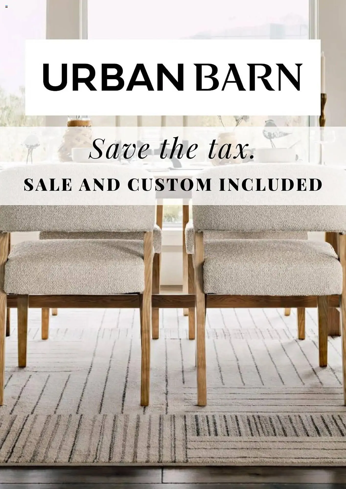 Urban Barn flyer - 1