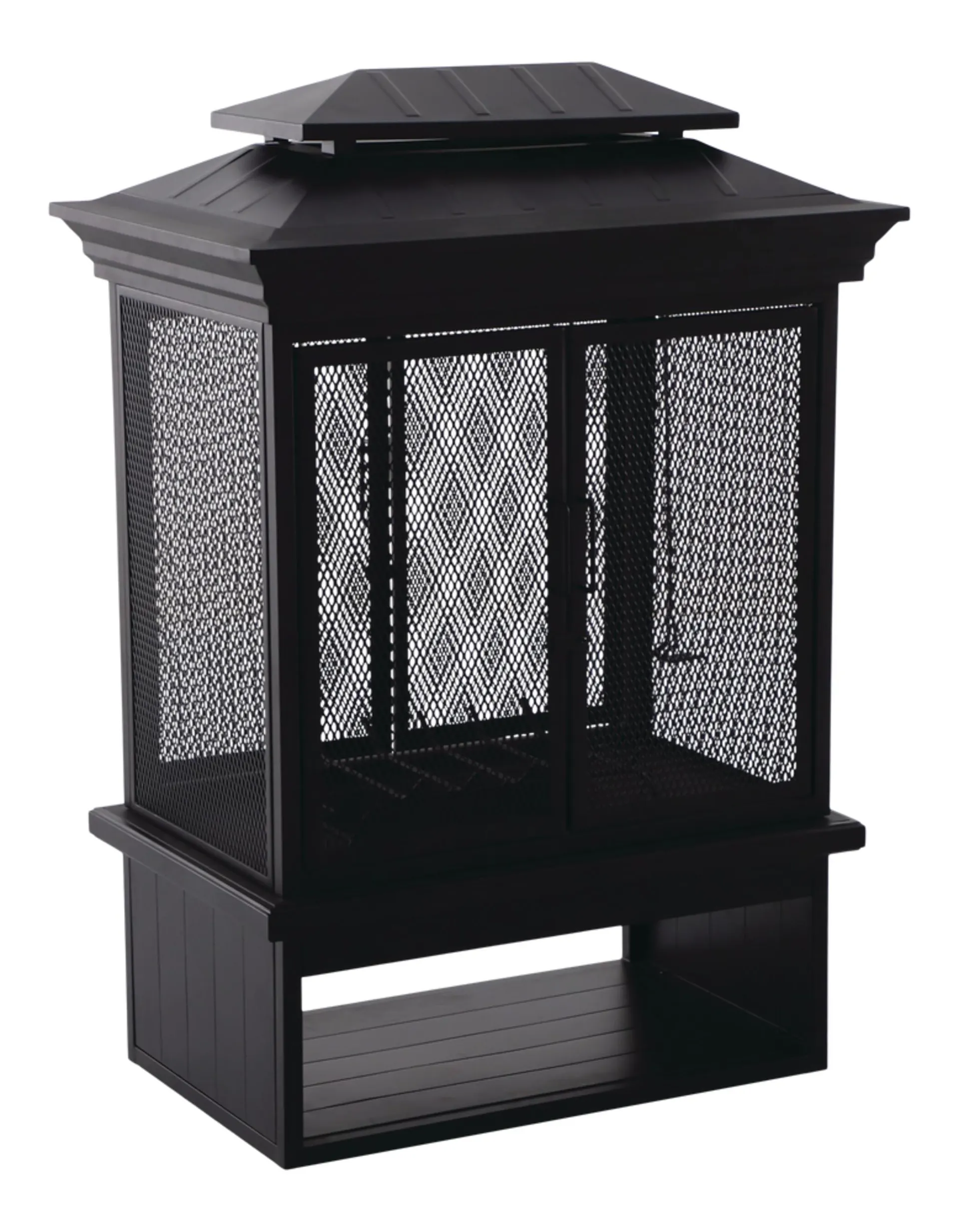CANVAS McKay Outdoor Wood Burning Fireplace, 35-3/8 x 24 x 51-1/2-in