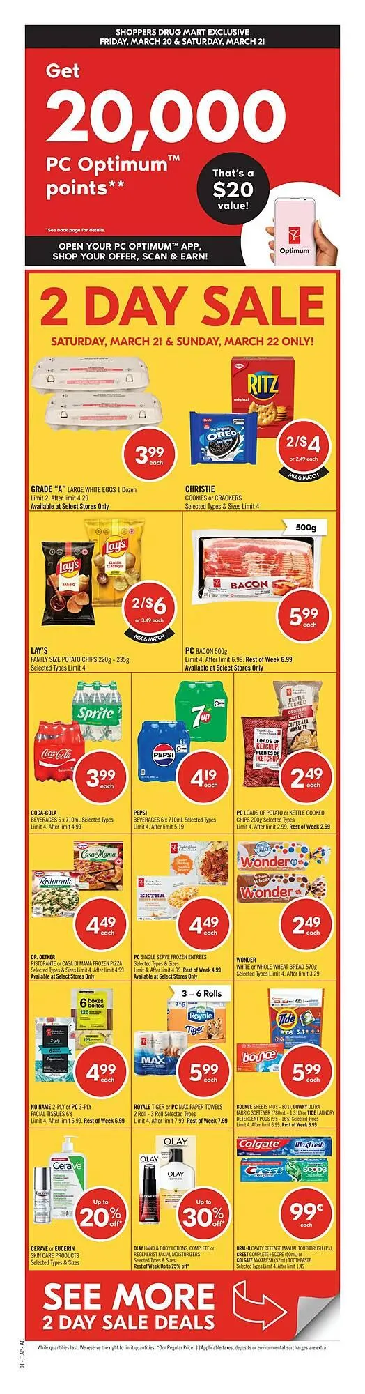 Shoppers Drug Mart flyer from March 21 to March 26 2026 - flyer page 1